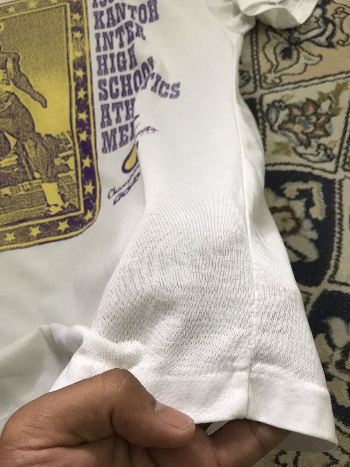 Champion Vintage 90s Champion Kantoh Inter High School T Shirt Size US M / EU 48-50 / 2 - 5 Thumbnail