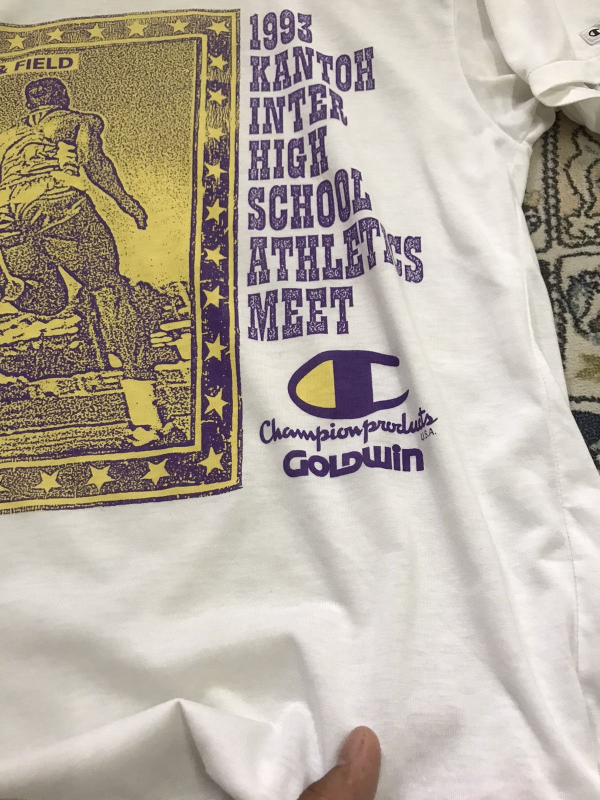 Champion Vintage 90s Champion Kantoh Inter High School T Shirt Size US M / EU 48-50 / 2 - 4 Thumbnail