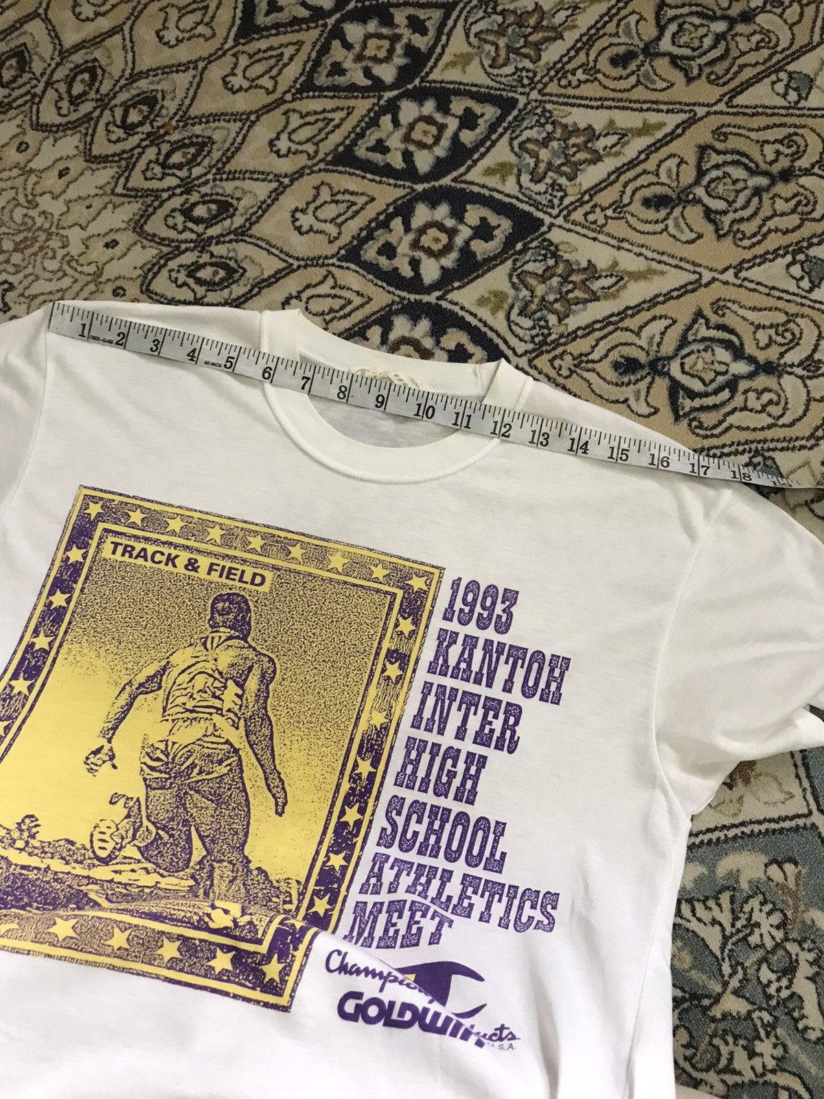 Champion Vintage 90s Champion Kantoh Inter High School T Shirt Size US M / EU 48-50 / 2 - 18 Thumbnail