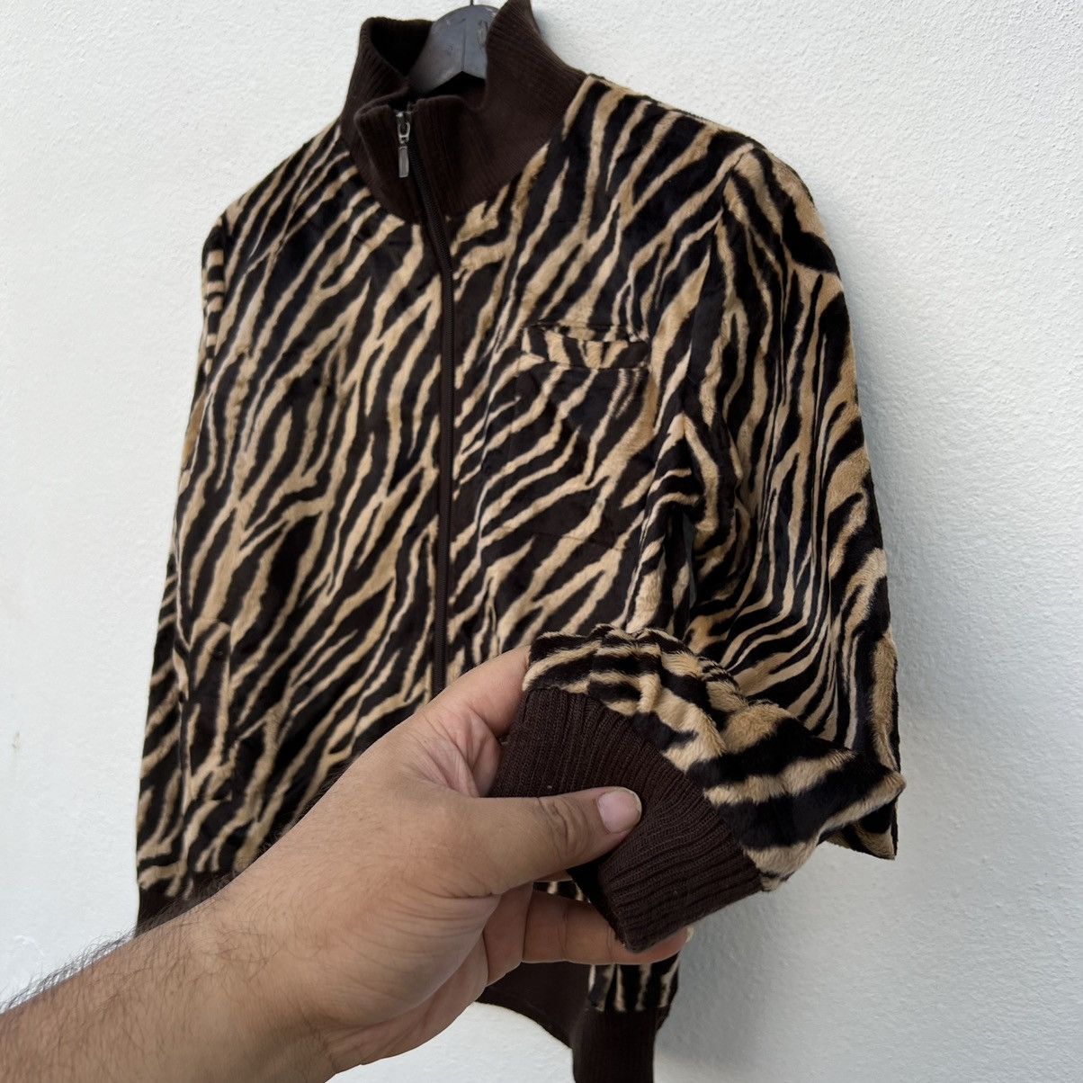 Japanese Brand VINTAGE JAPAN KISSMARK ZIPPER JACKET TIGER STRIPED DESIGN Size US M / EU 48-50 / 2 - 7 Thumbnail
