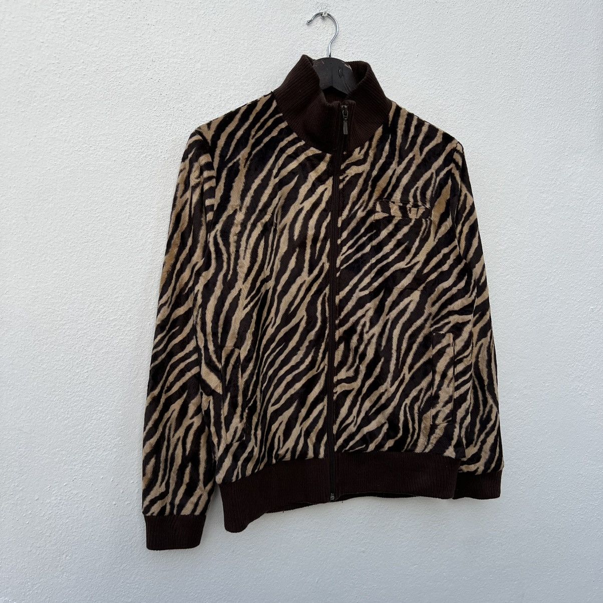 Japanese Brand VINTAGE JAPAN KISSMARK ZIPPER JACKET TIGER STRIPED DESIGN Size US M / EU 48-50 / 2 - 5 Thumbnail