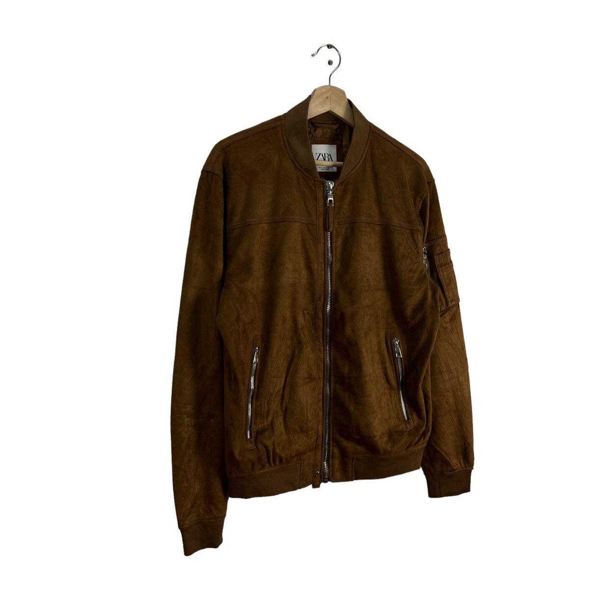 Japanese Brand VINTAGE ZARA SUEDE LEATHER JACKET Size US M / EU 48-50 / 2 - 3 Thumbnail