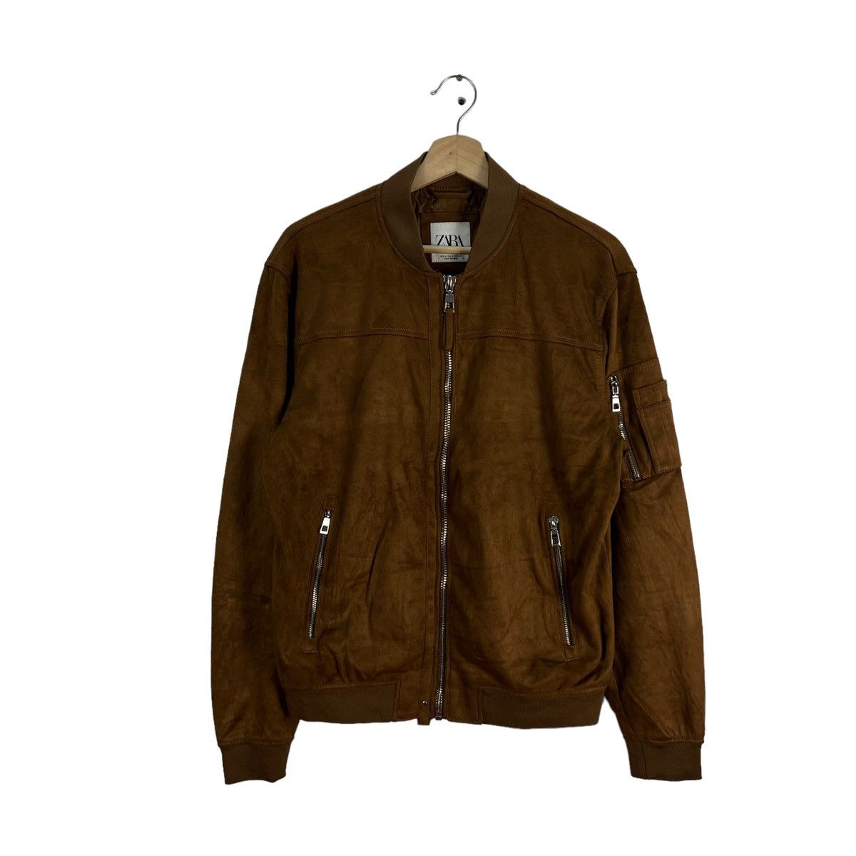 Japanese Brand VINTAGE ZARA SUEDE LEATHER JACKET Size US M / EU 48-50 / 2 - 1 Thumbnail