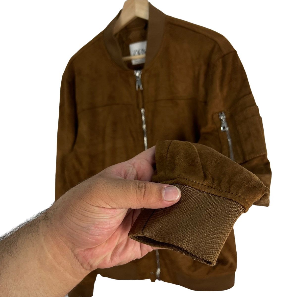 Japanese Brand VINTAGE ZARA SUEDE LEATHER JACKET Size US M / EU 48-50 / 2 - 4 Thumbnail
