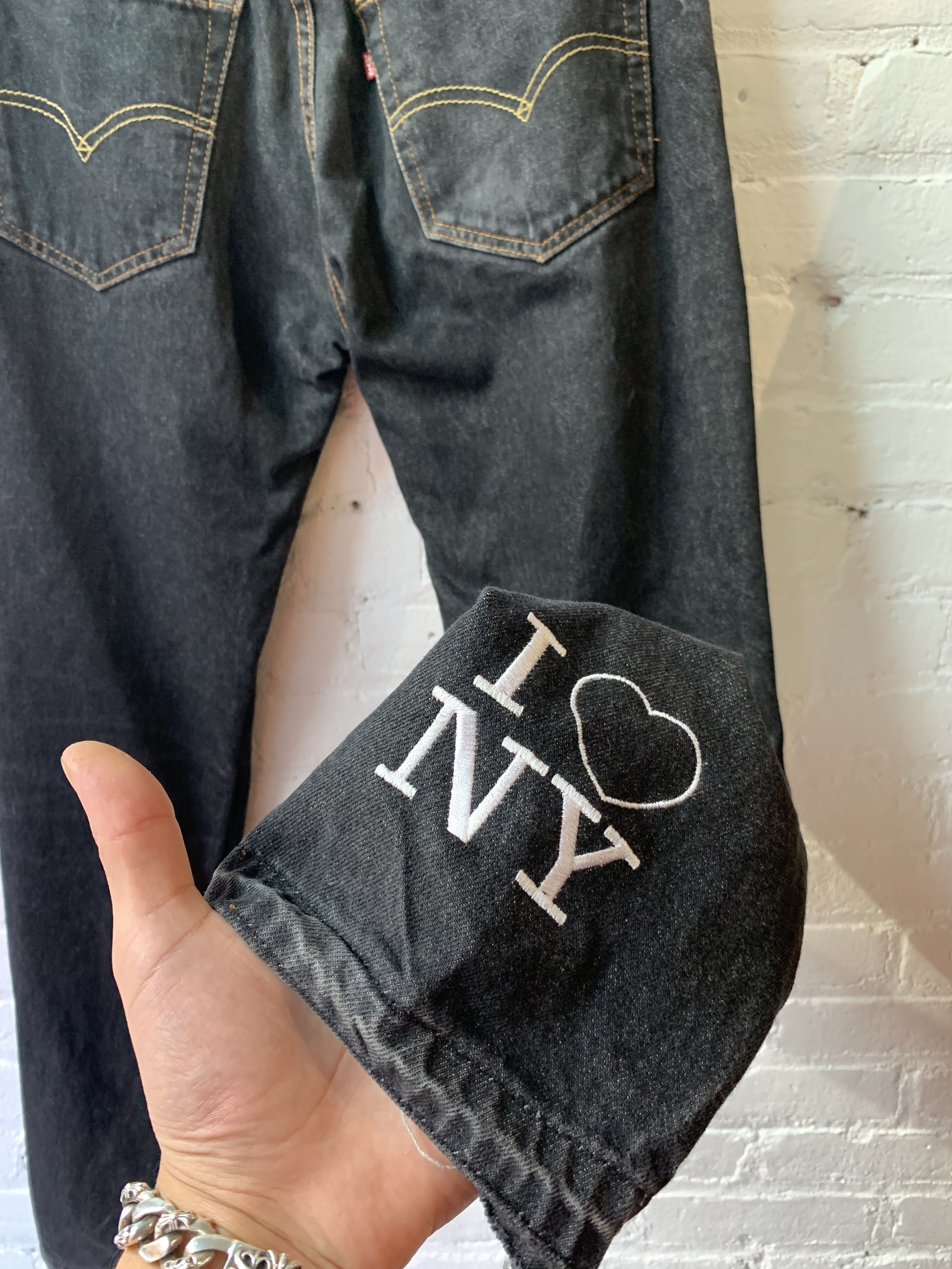 Levi's × Vintage VINTAGE WHAT THE FUCK <3 NY JEANS Size US 32 / EU 48 - 6 Thumbnail