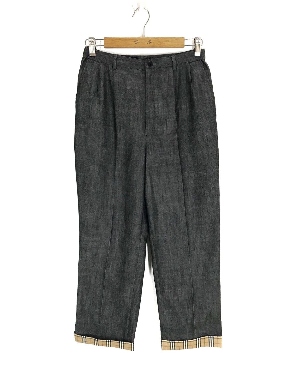 Burberry Vintage BURBERRY Tartan Checkered Hem Trouser Pants Size US 28 / EU 44 - 5 Thumbnail