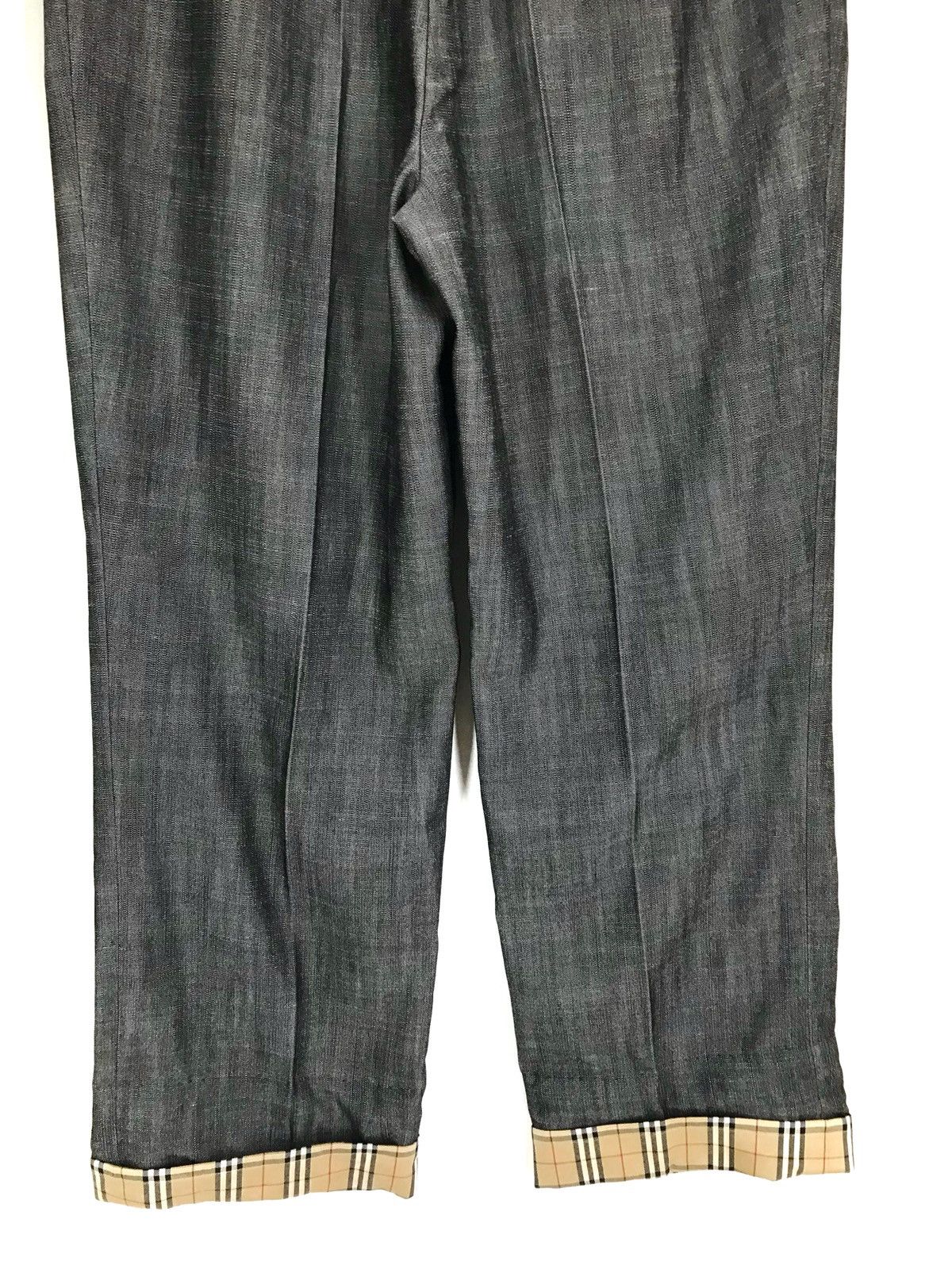 Burberry Vintage BURBERRY Tartan Checkered Hem Trouser Pants Size US 28 / EU 44 - 3 Thumbnail
