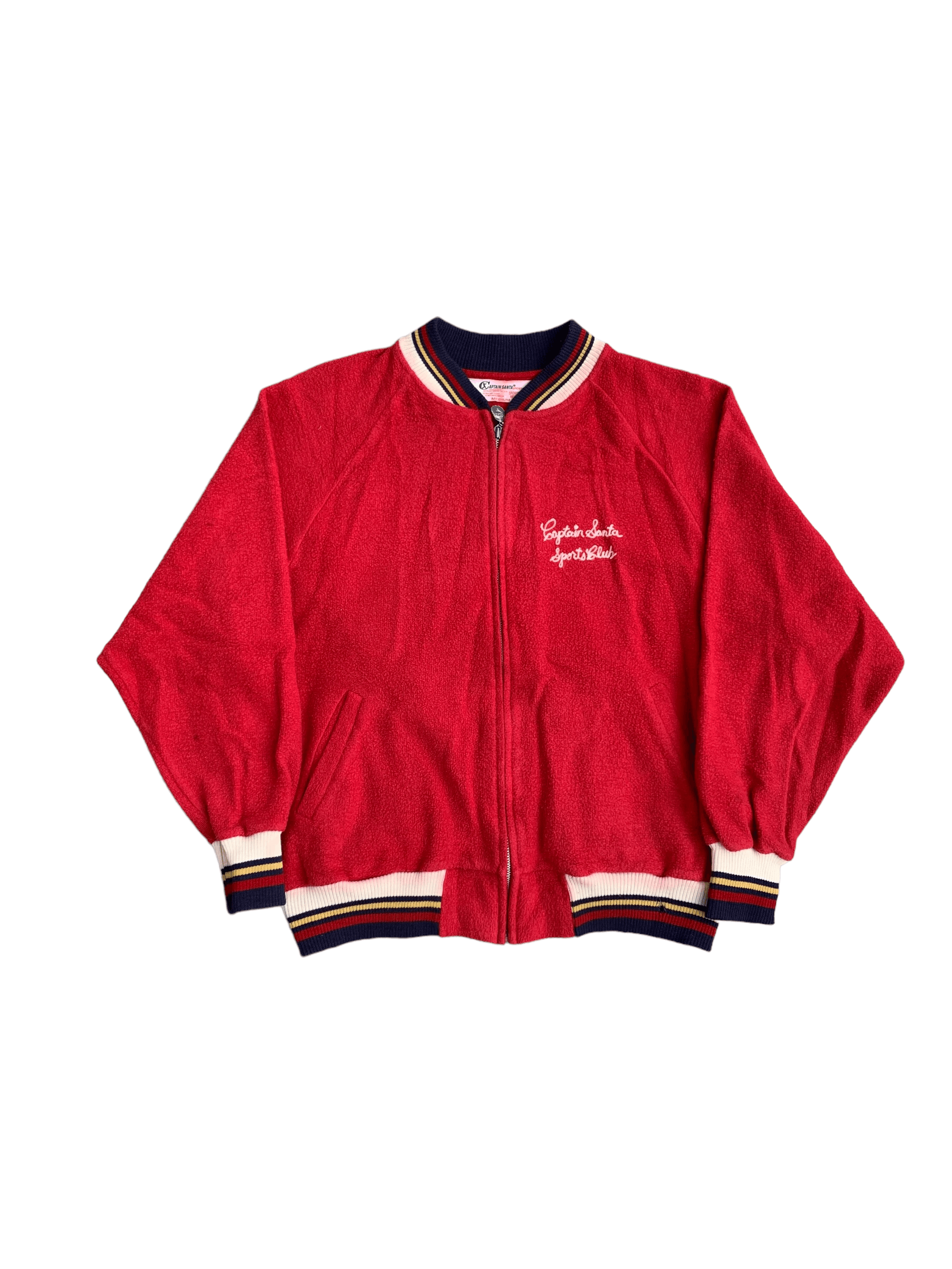 Vintage VTG Captain Santa Ice Hockey Club Embroidered Sweater Jacket Size US M / EU 48-50 / 2 - 2 Thumbnail