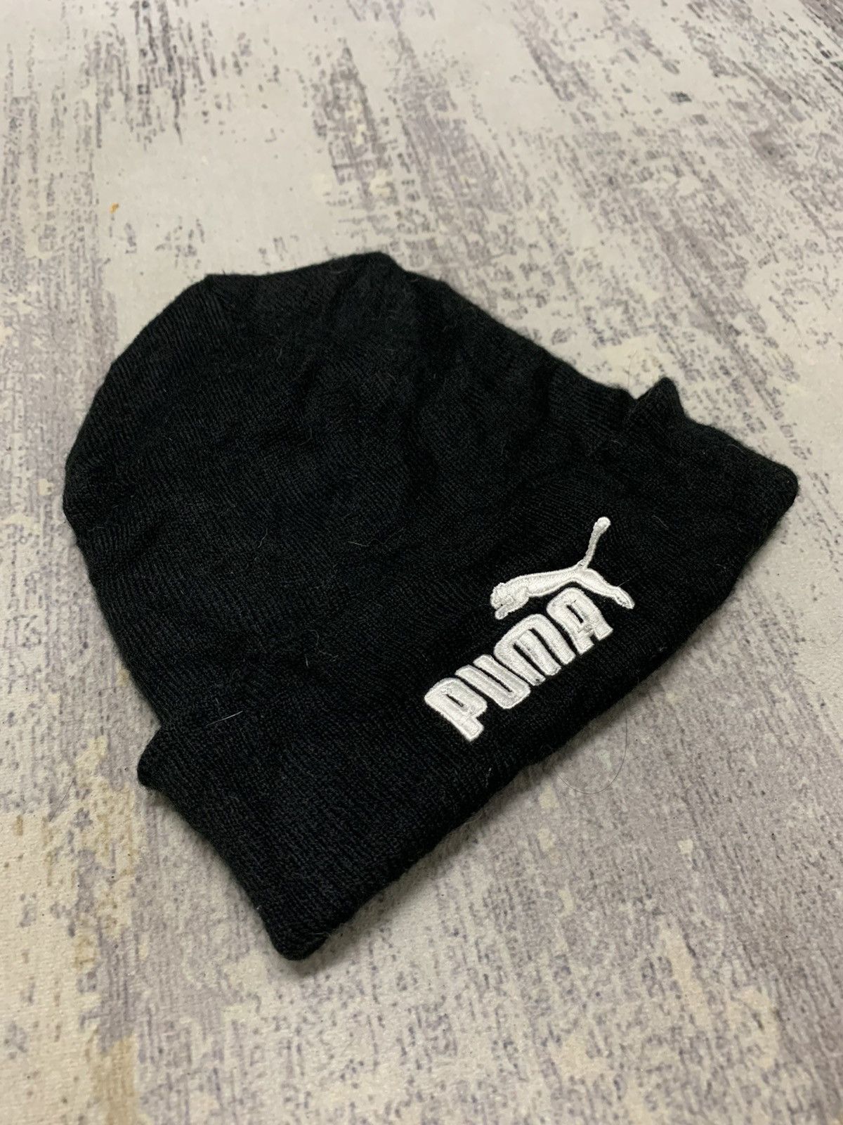 Puma Vintage Sportswear 90s Puma Embroidered Big Logo Beanie Hats Size ONE SIZE - 7 Thumbnail