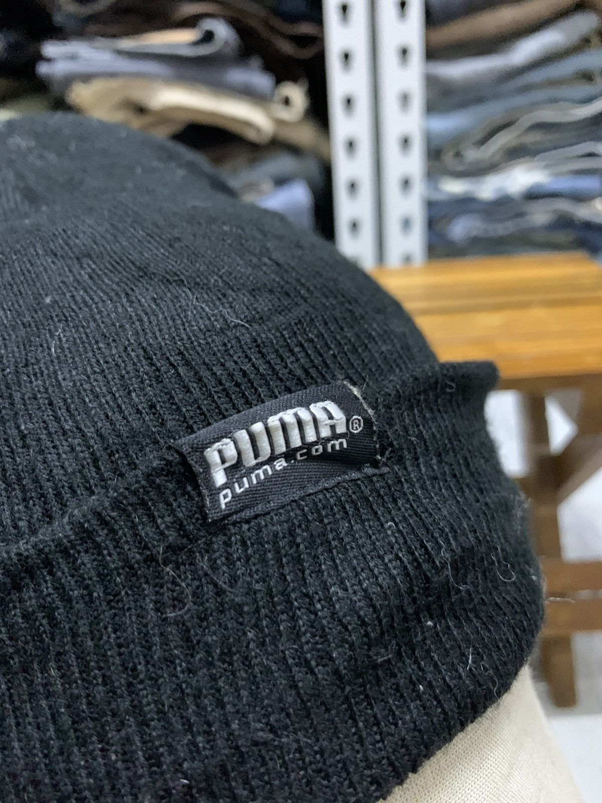 Puma Vintage Sportswear 90s Puma Embroidered Big Logo Beanie Hats Size ONE SIZE - 9 Thumbnail
