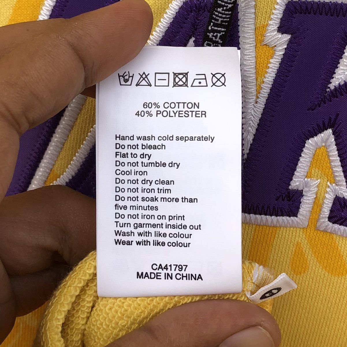 Aape Aape x Mitchell & Ness LA Lakers Pullover Hoodie Size US L / EU 52-54 / 3 - 22 Thumbnail