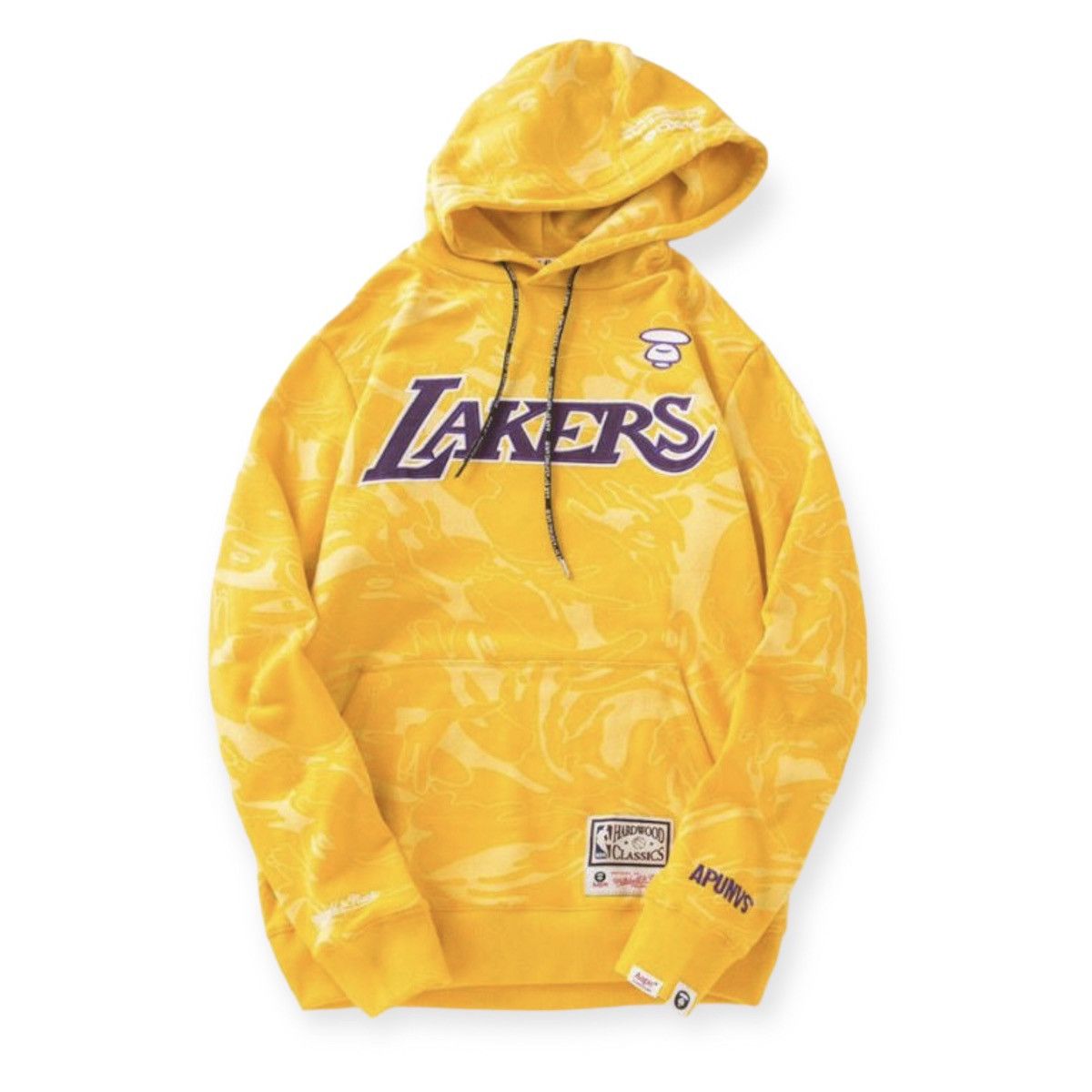 Bape best sale lakers hoodie