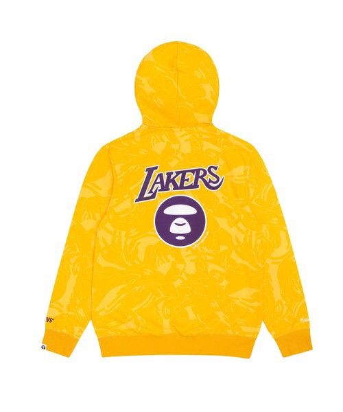 Aape Aape x Mitchell & Ness LA Lakers Pullover Hoodie Size US L / EU 52-54 / 3 - 16 Thumbnail