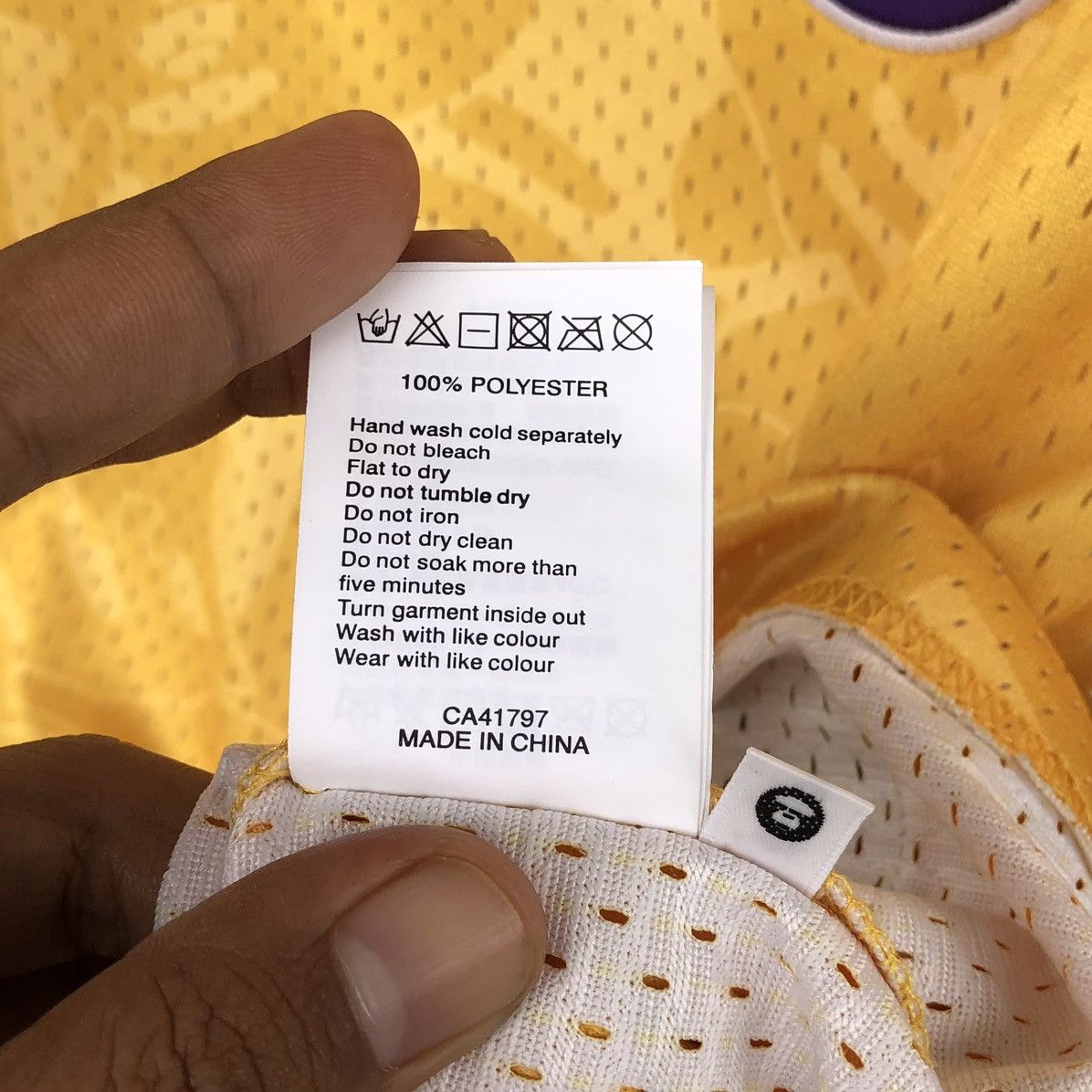 Aape AAPE BY A BATHING APE X Mitchell&Ness NBA LAKERS Tee Size US M / EU 48-50 / 2 - 18 Thumbnail