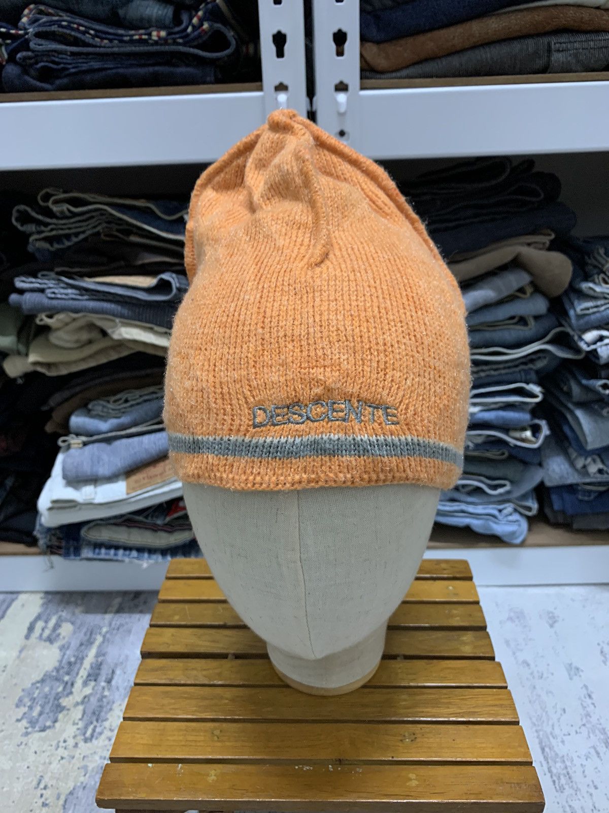 Japanese Brand Vintage Descente Titan Thermo Outdoor Gear Beanie Hat Size ONE SIZE - 5 Thumbnail