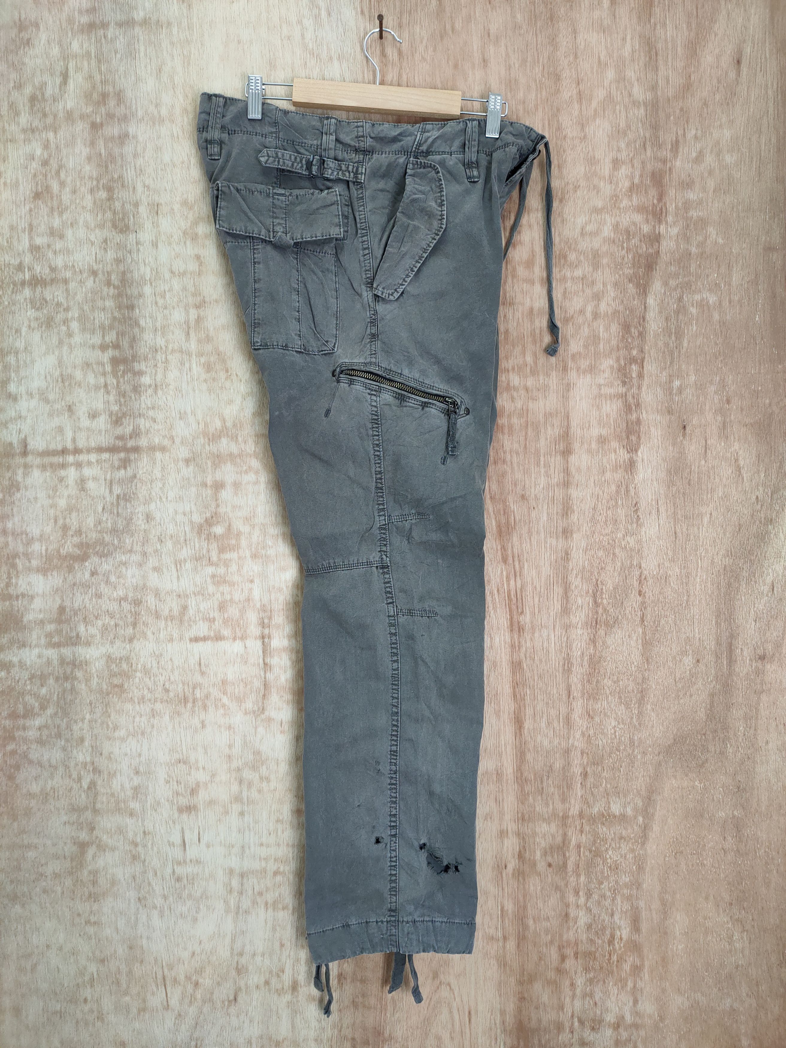 Japanese Brand W32 JAPANESE VINTAGE FADED CARGO PANTS Size US 32 / EU 48 - 4 Thumbnail