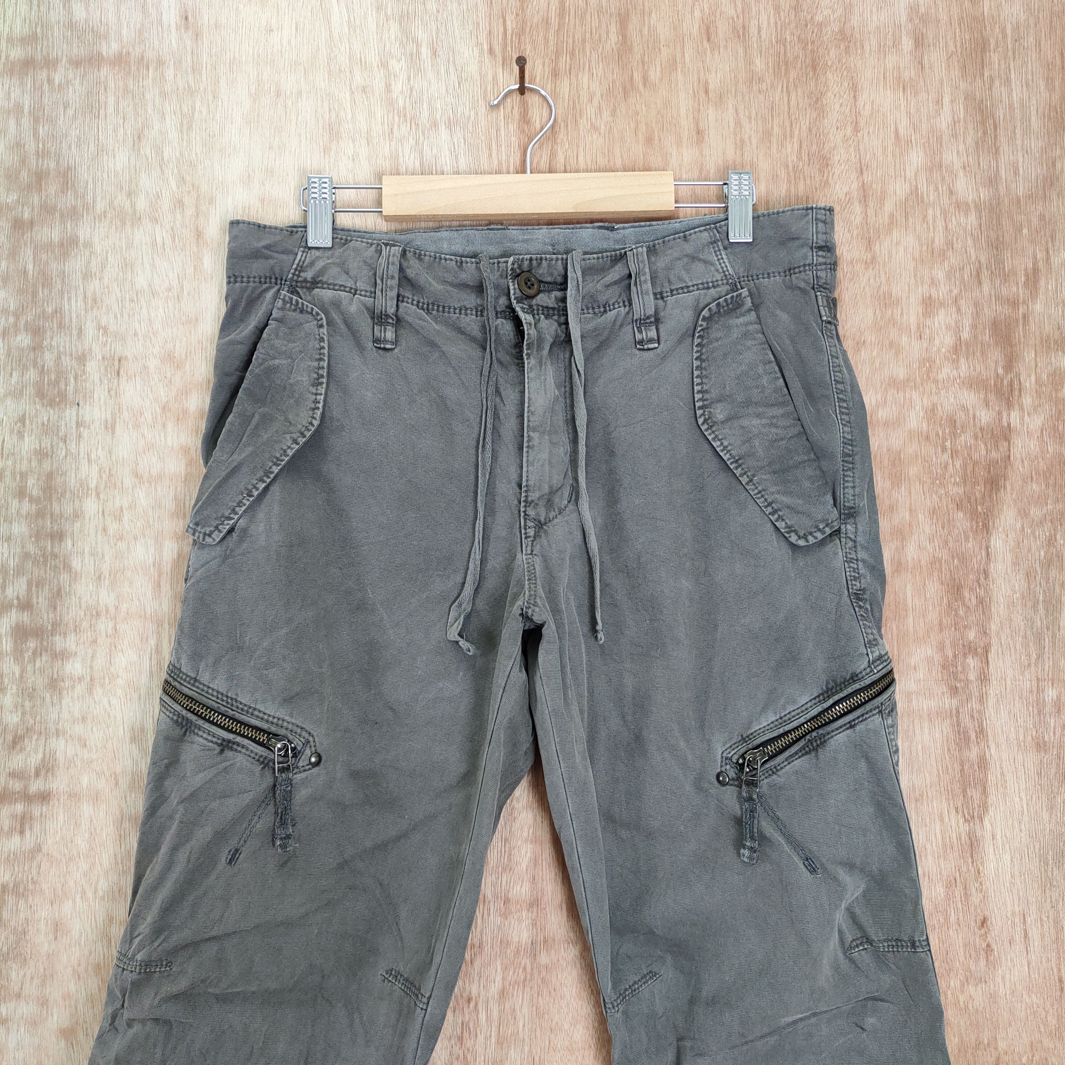 Japanese Brand W32 JAPANESE VINTAGE FADED CARGO PANTS Size US 32 / EU 48 - 2 Thumbnail