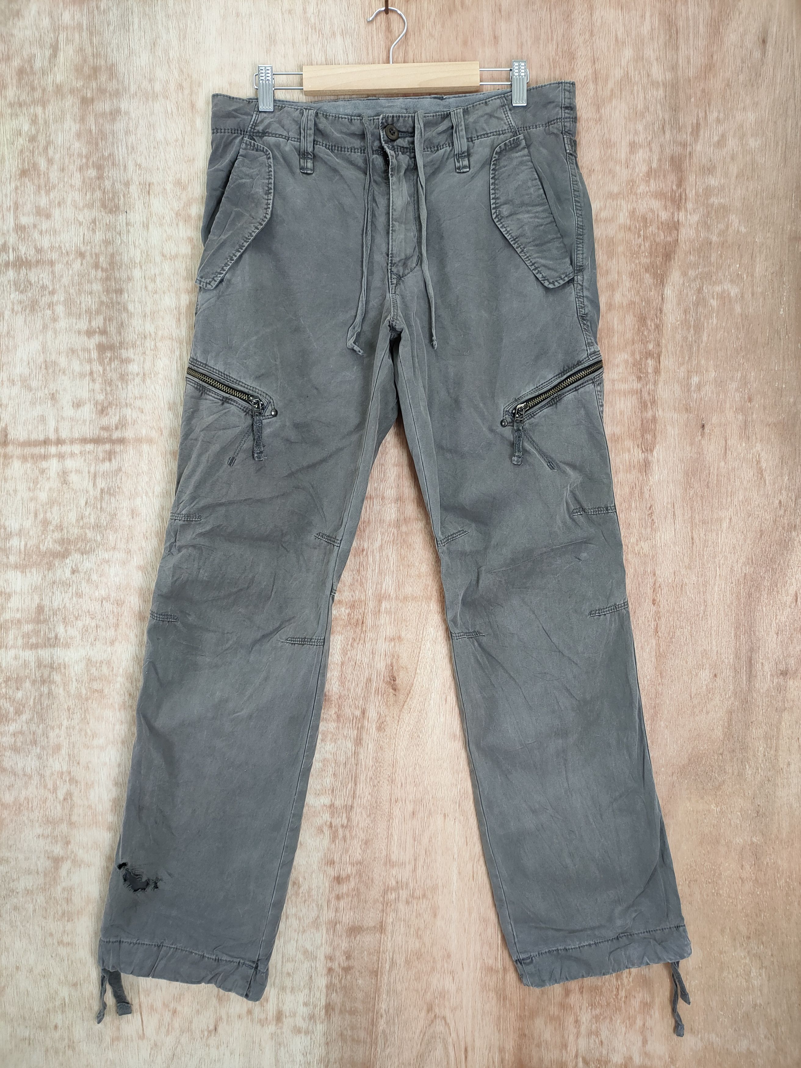 Japanese Brand W32 JAPANESE VINTAGE FADED CARGO PANTS Size US 32 / EU 48 - 8 Thumbnail