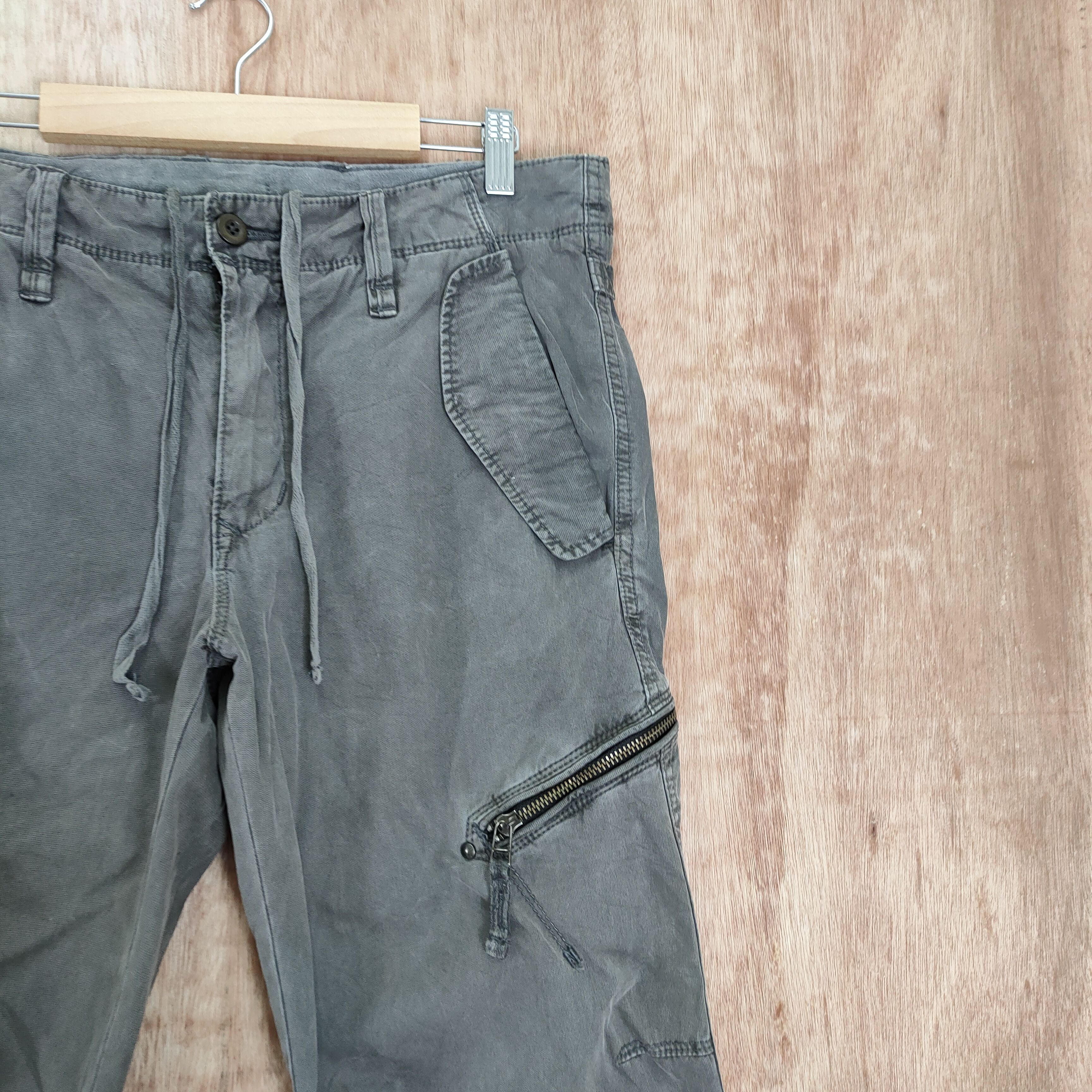 Japanese Brand W32 JAPANESE VINTAGE FADED CARGO PANTS Size US 32 / EU 48 - 13 Thumbnail