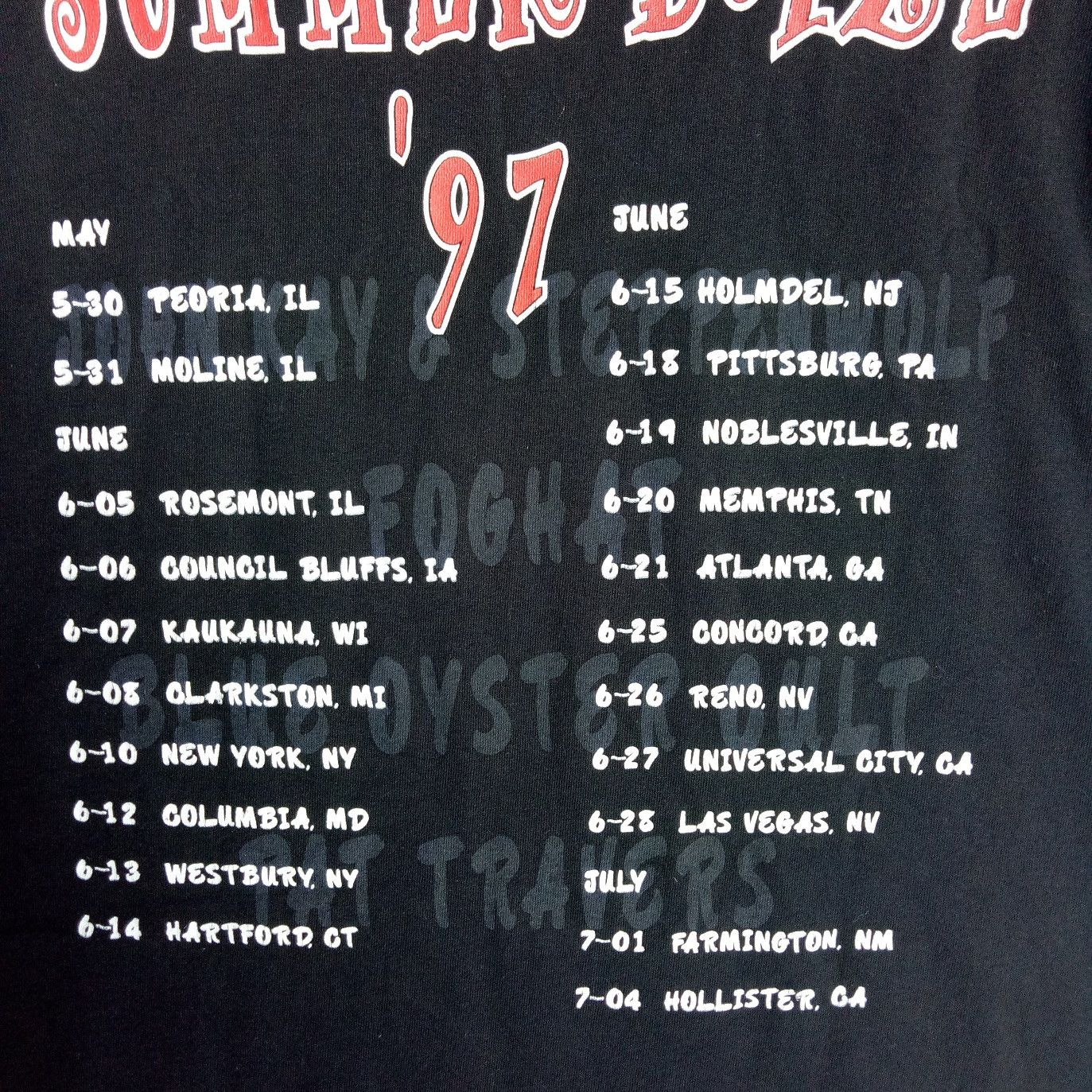Band Tees VINTAGE SUMMER DAZE 90s pat travers band 1997 shirt Size US XL / EU 56 / 4 - 4 Thumbnail