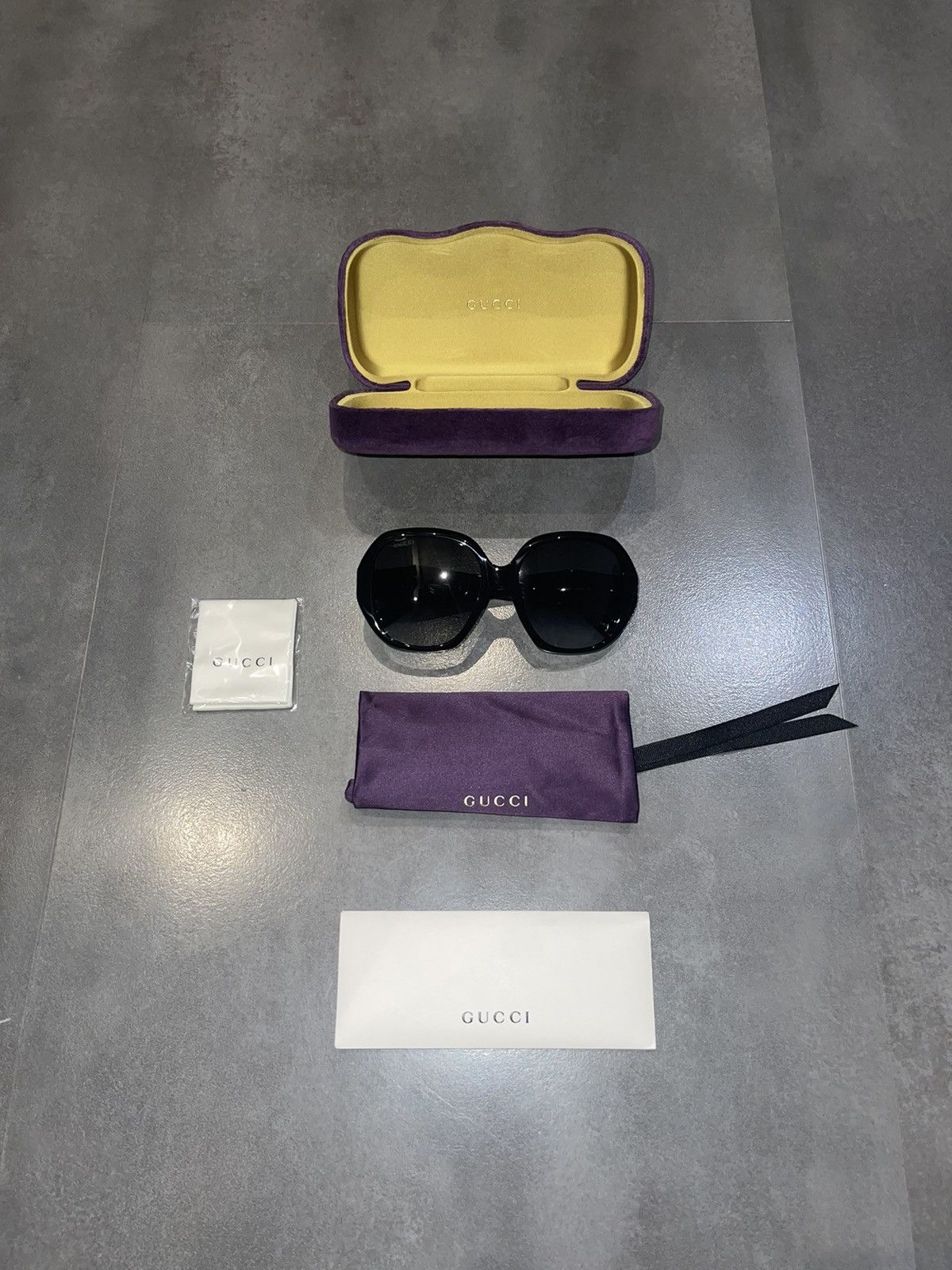 Gucci Gucci GG0796S "GG' Logo Black Sunglasses Size ONE SIZE - 14 Thumbnail