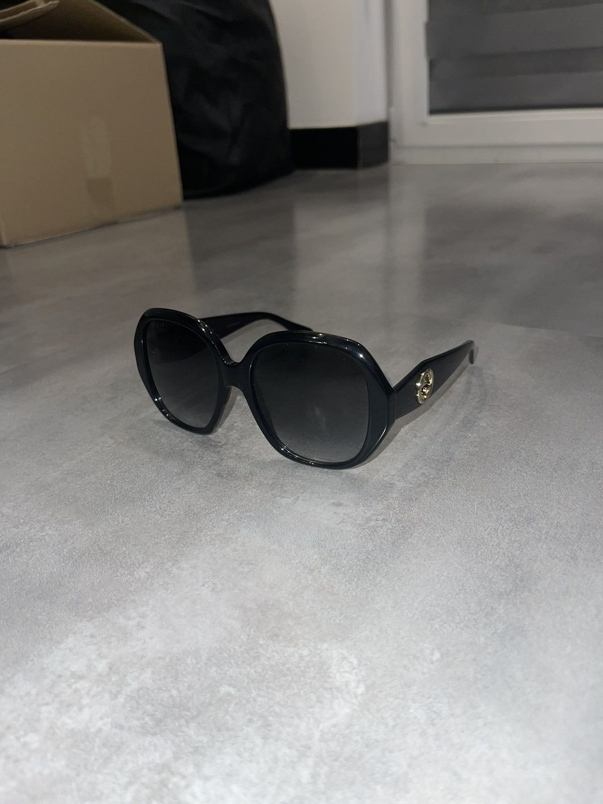 Gucci Gucci GG0796S "GG' Logo Black Sunglasses Size ONE SIZE - 1 Thumbnail