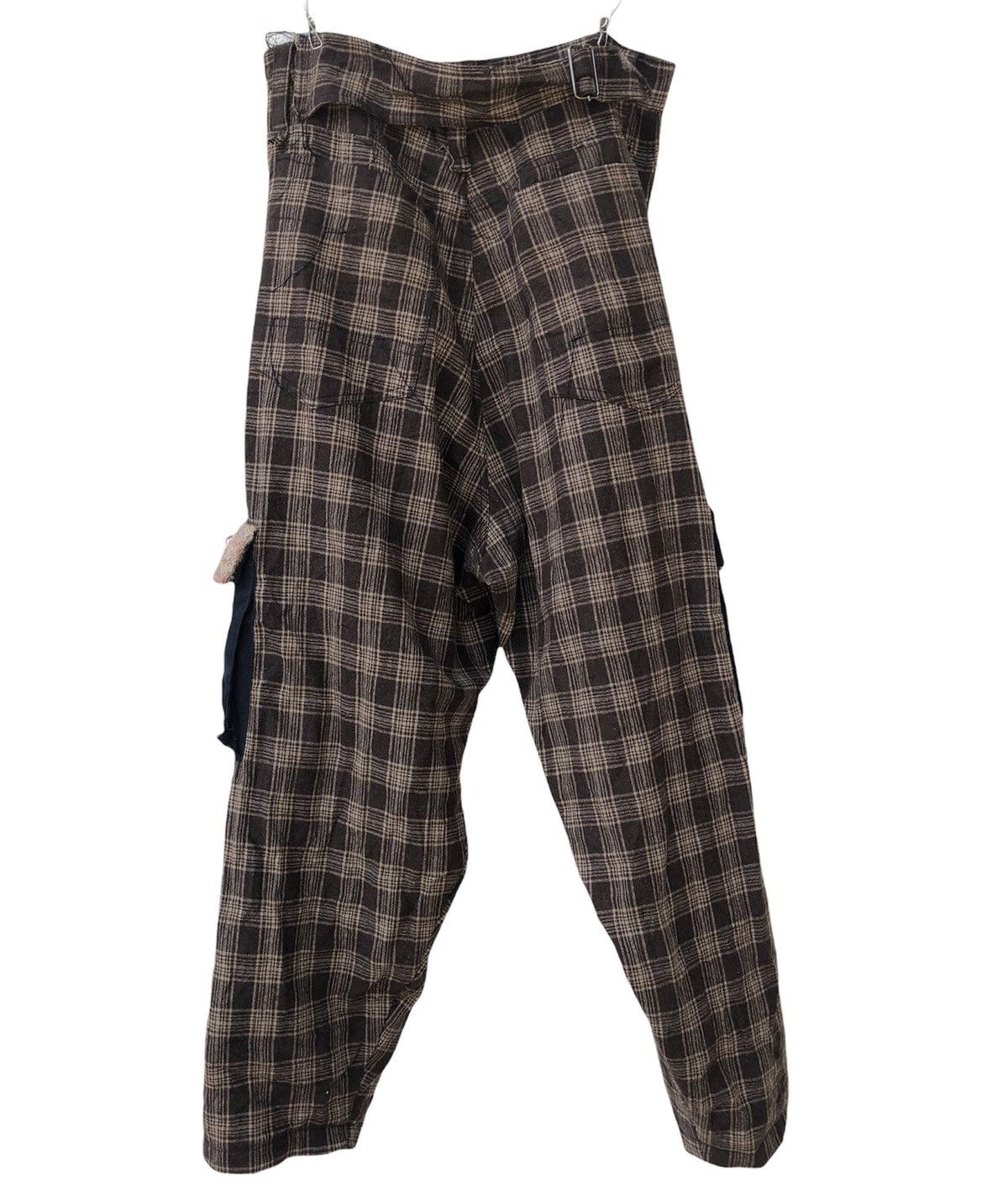 Handmade Japanese brand Frank U Bondage cropped Pant print checkered Size US 32 / EU 48 - 2 Thumbnail