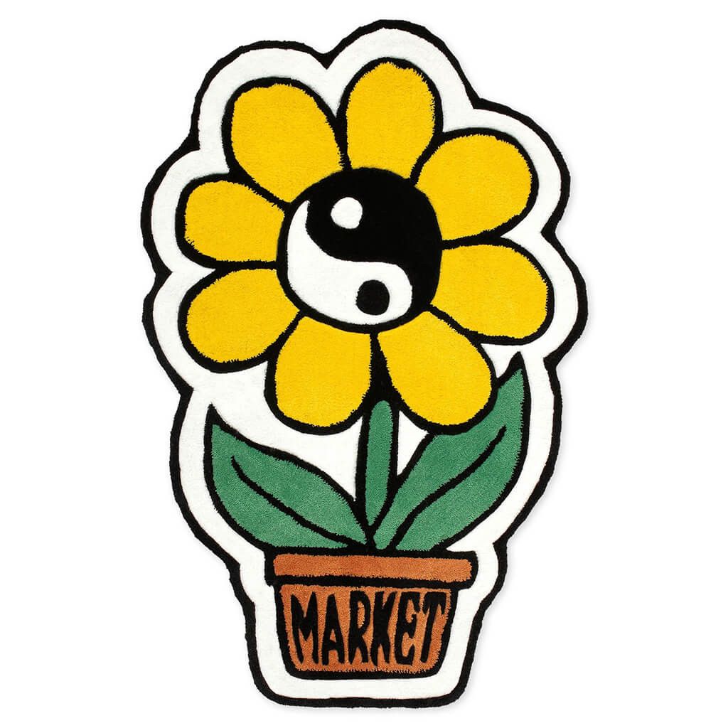 image of Chinatown Market Flower Rug in Yellow, Men's