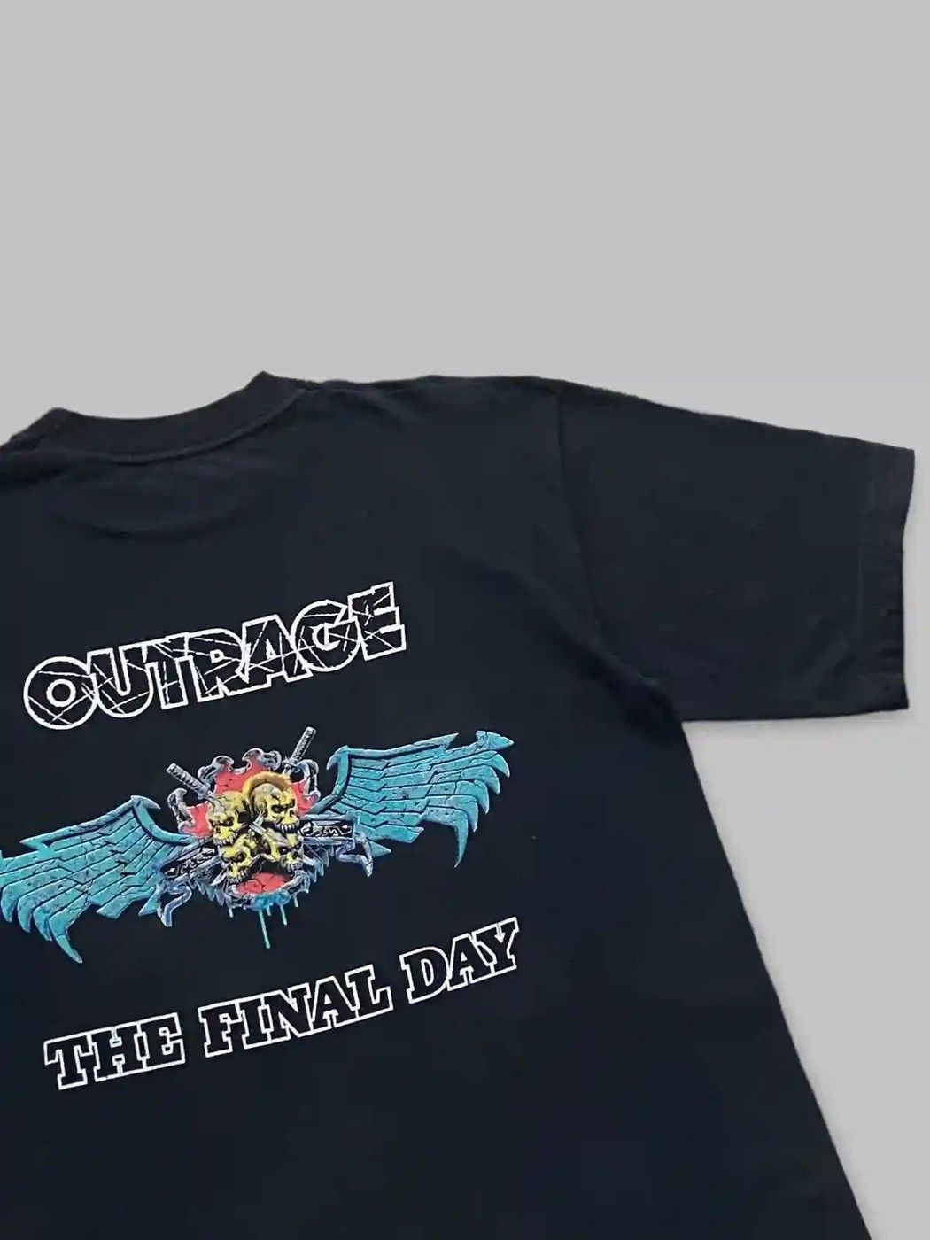 OUTRAGE THE FAINAL DAY 91-92ツアーT ヴィンテージ Vintage 90's Outrage The Final Day Japanese Thrash Metal Tee