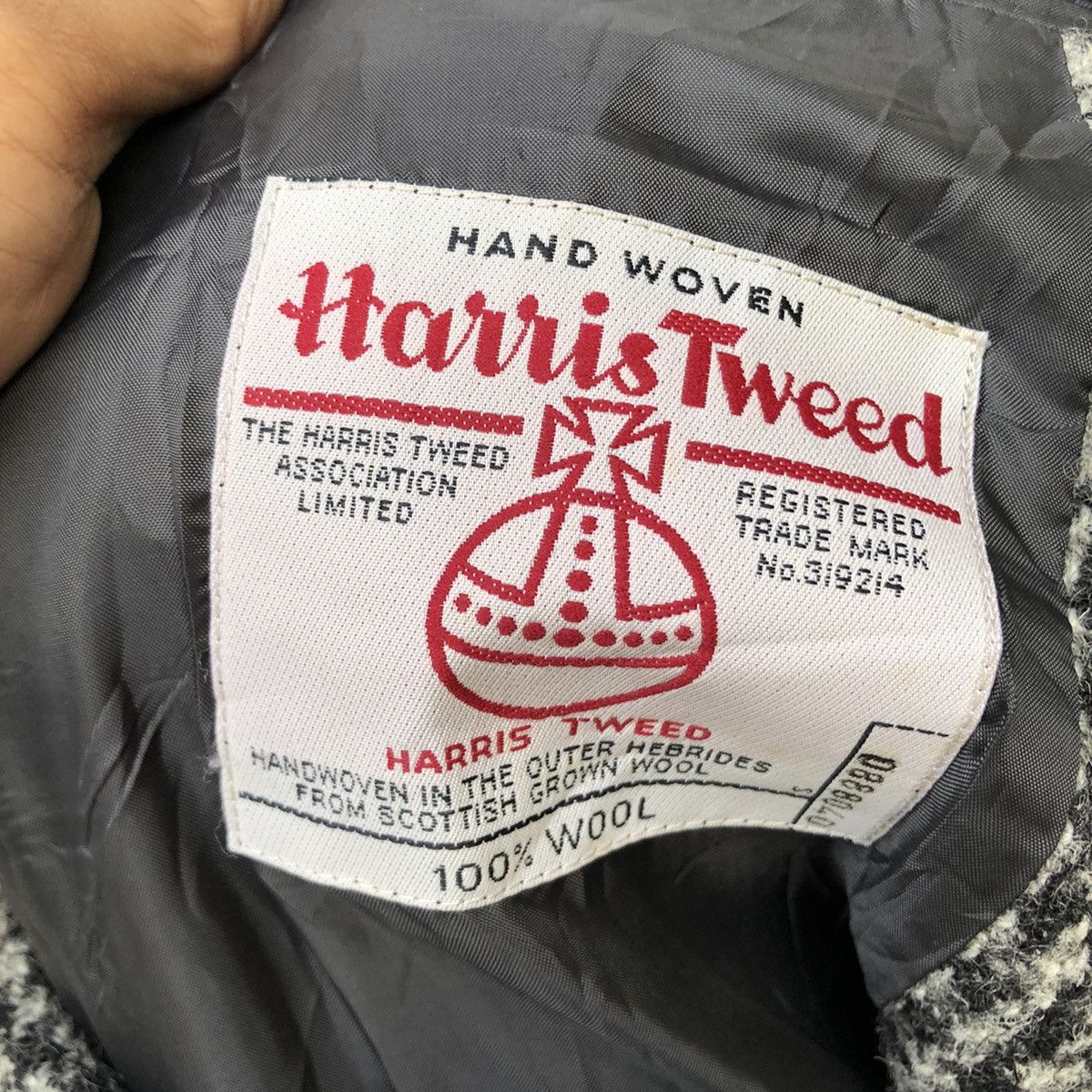 Harris Tweed 🔥JAPANESE BRAND HARIS TWEED KNITED BLAZER JACKET Size 40R - 3 Thumbnail