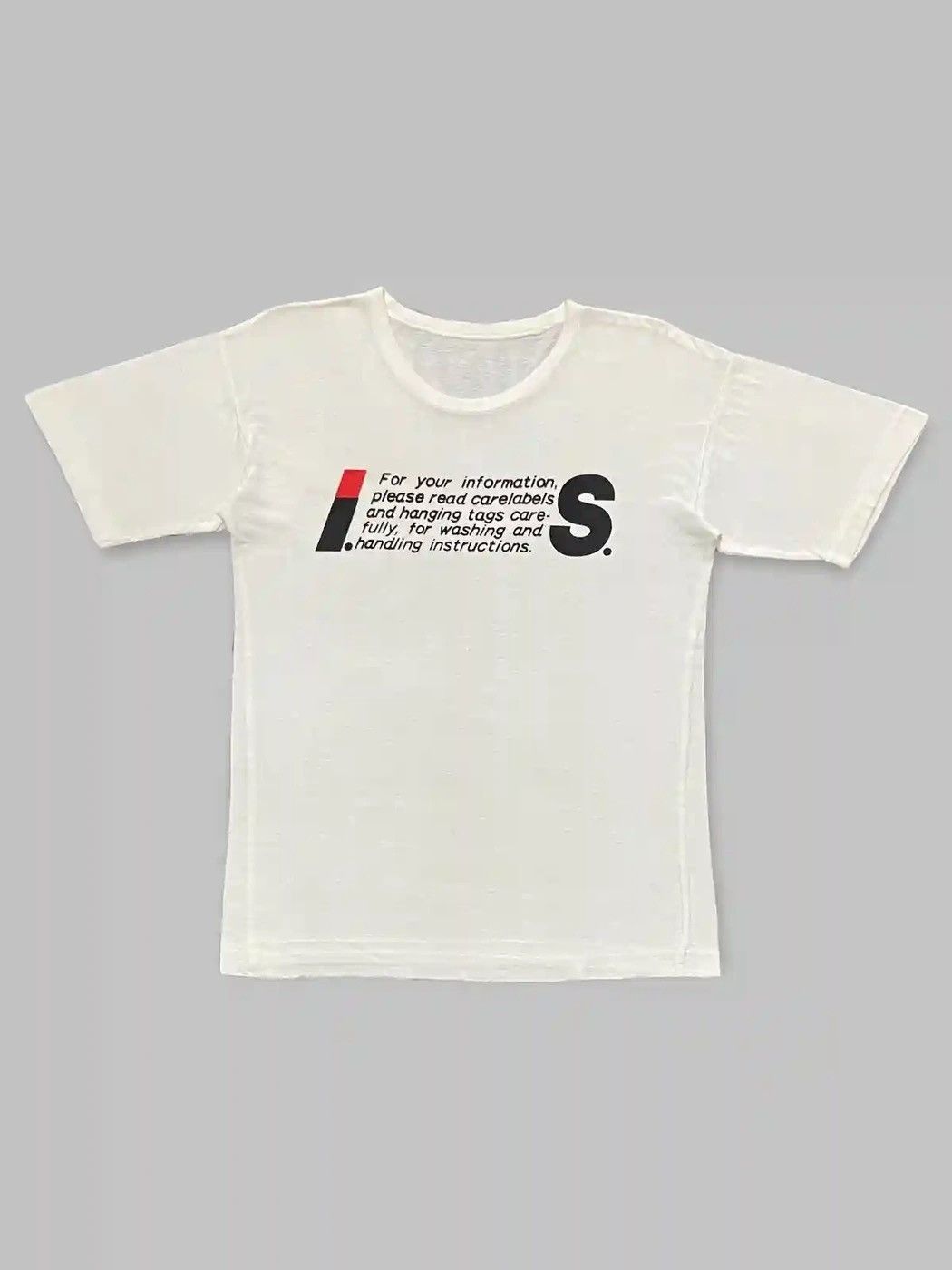 Vintage 80’s Issey Sport Issey Miyake Care Label Logo Tshirt