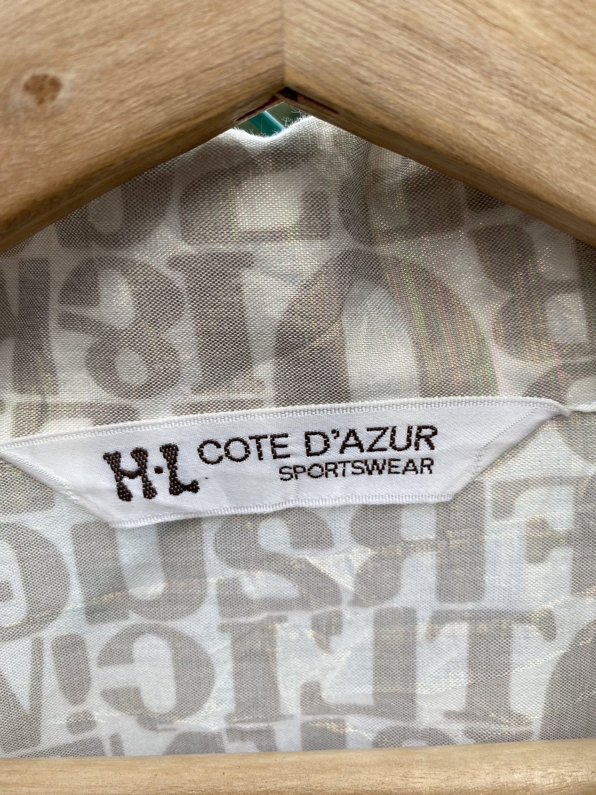 Vintage ⚡️Steals⚡️ Cote D'Azur Fullprint Spellout Light Jacket Size L / US 10 / IT 46 - 8 Thumbnail