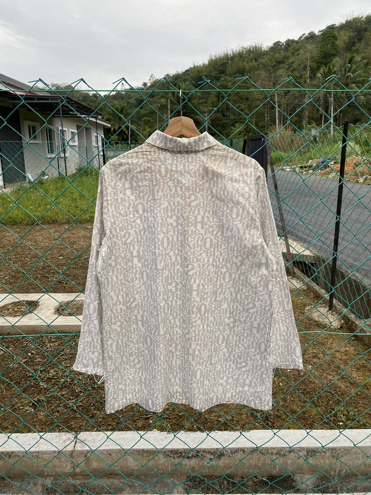 Vintage ⚡️Steals⚡️ Cote D'Azur Fullprint Spellout Light Jacket Size L / US 10 / IT 46 - 3 Thumbnail