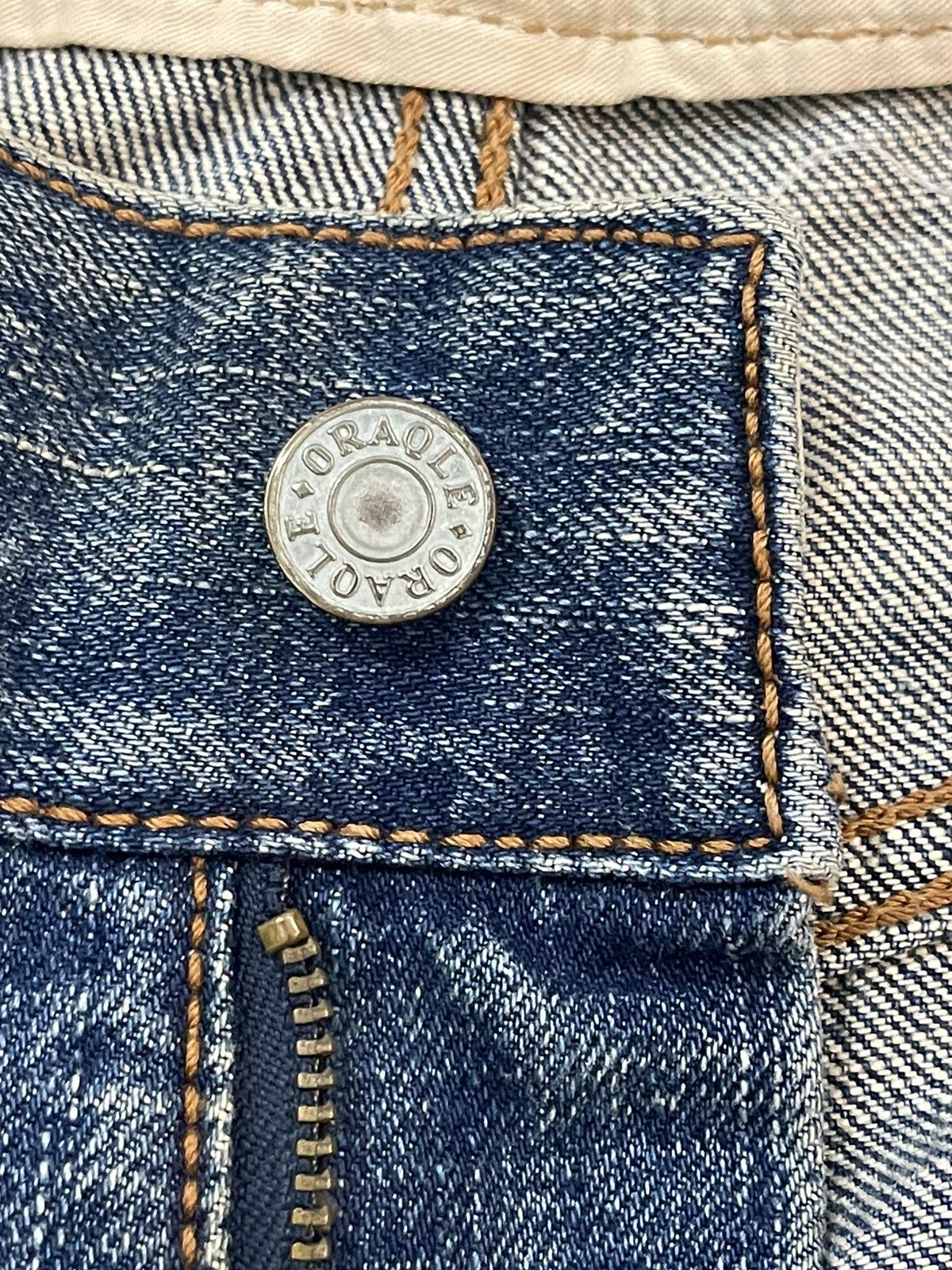 Japanese Brand Vintage Oraqle Selvedge Distressed Jeans Size US 29 - 7 Thumbnail