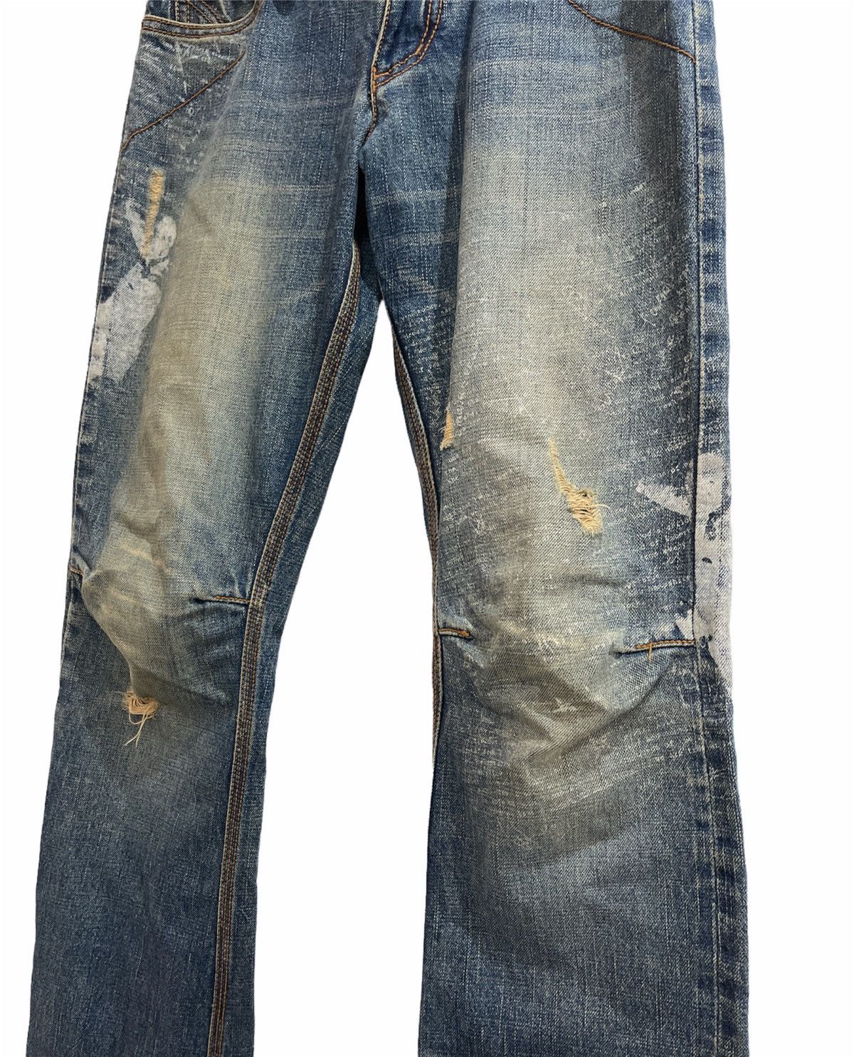 Japanese Brand Vintage Oraqle Selvedge Distressed Jeans Size US 29 - 3 Thumbnail