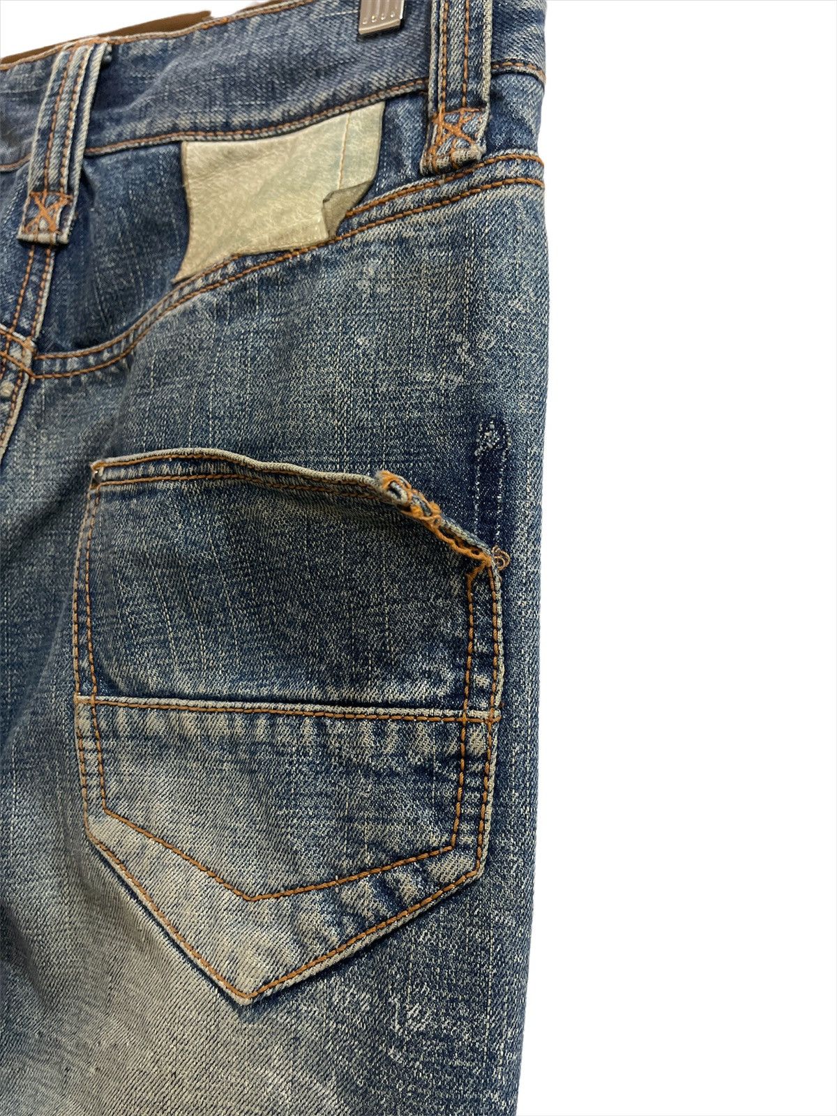 Japanese Brand Vintage Oraqle Selvedge Distressed Jeans Size US 29 - 5 Thumbnail