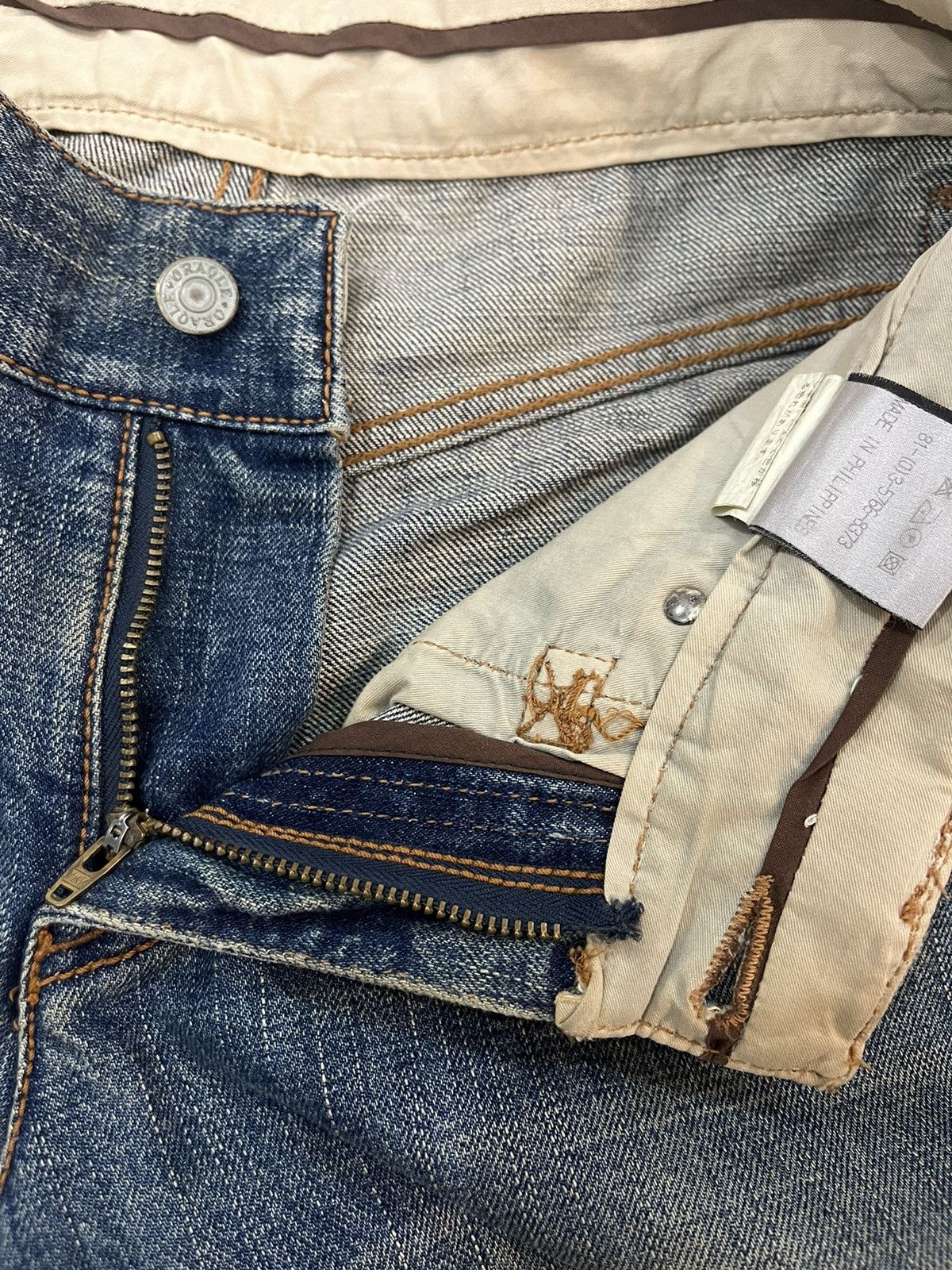 Japanese Brand Vintage Oraqle Selvedge Distressed Jeans Size US 29 - 6 Thumbnail