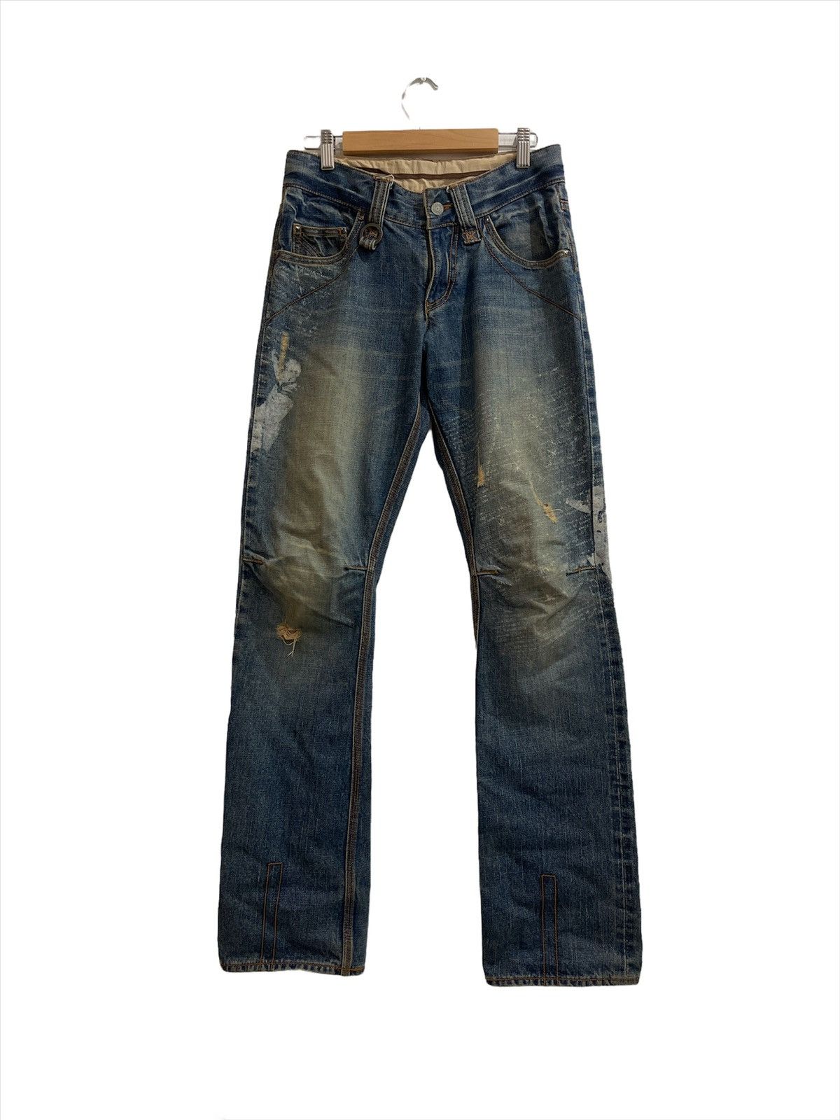 Japanese Brand Vintage Oraqle Selvedge Distressed Jeans Size US 29 - 1 Thumbnail