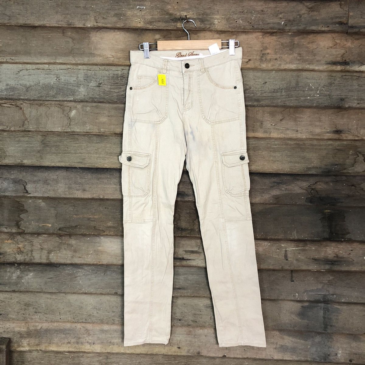 Good Story Cream dirty Multipocket Cargo Pants #3773