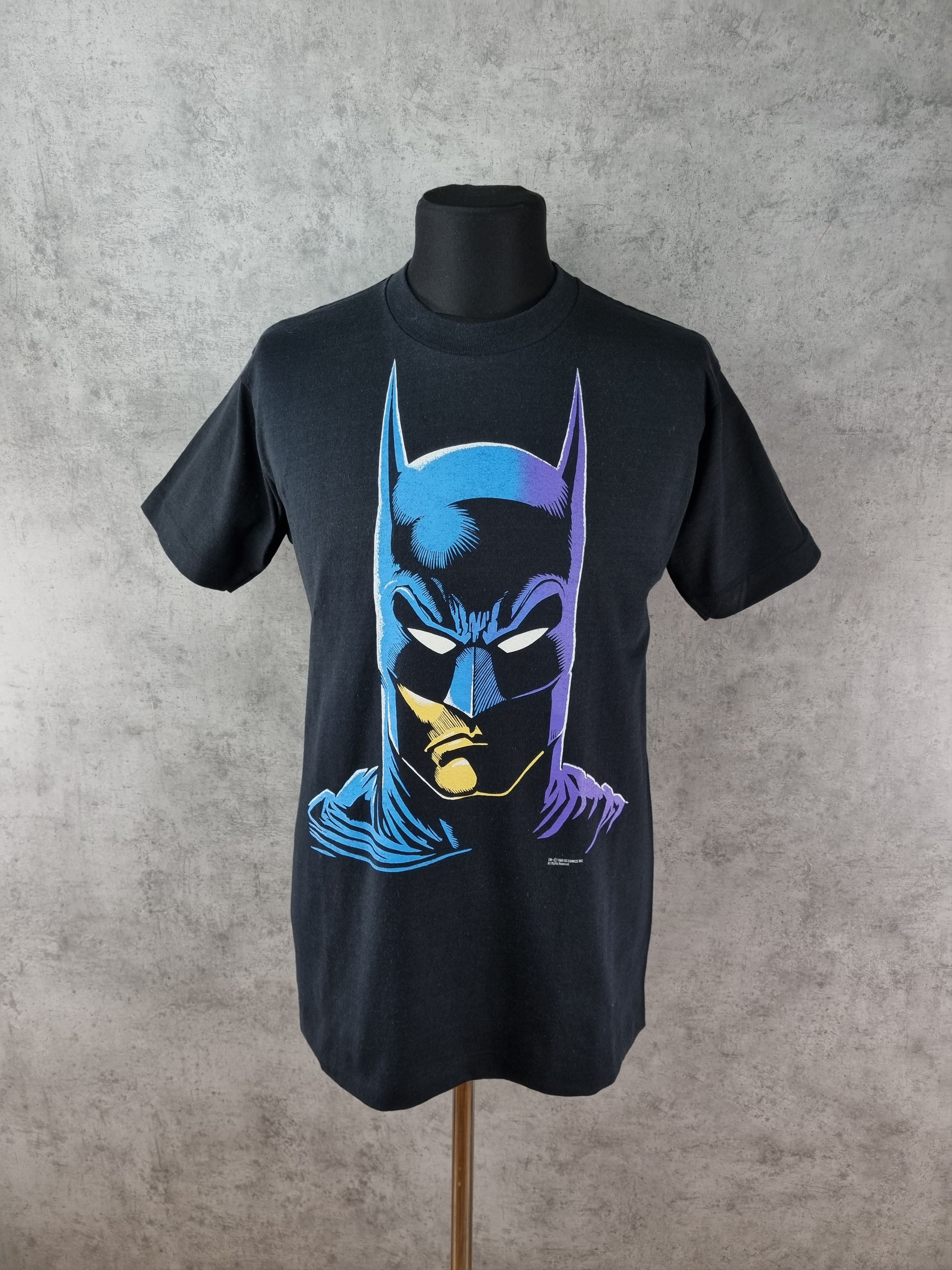 DC Comics × Vintage 80s Batman Deadstock Vintage Tee shirt Size US L / EU 52-54 / 3 - 1 Thumbnail