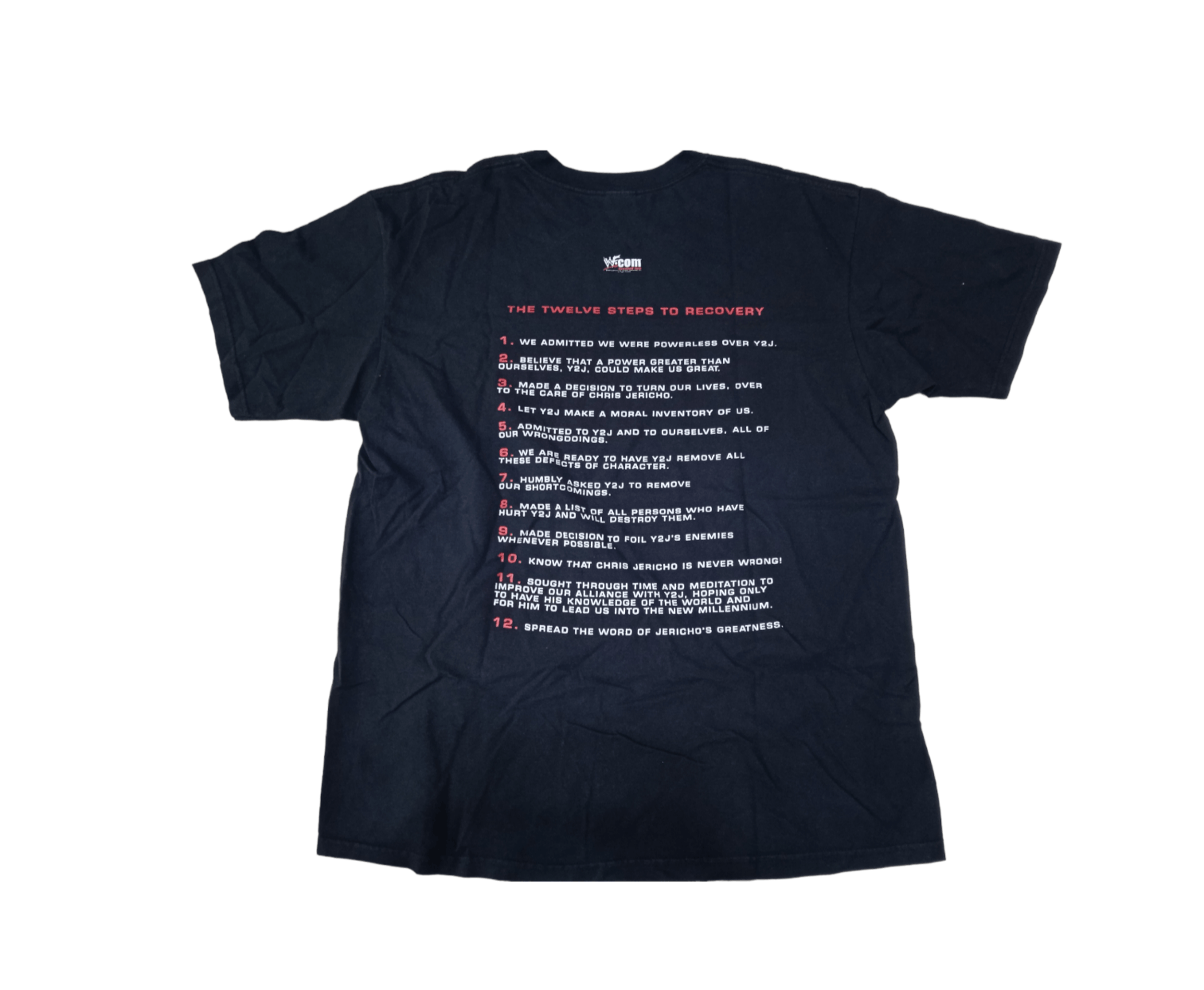 WWF Vintage 2000s WWF Chris Jericho Jerichoholic OG T-Shirt Y2K Size US XL / EU 56 / 4 - 2 Thumbnail