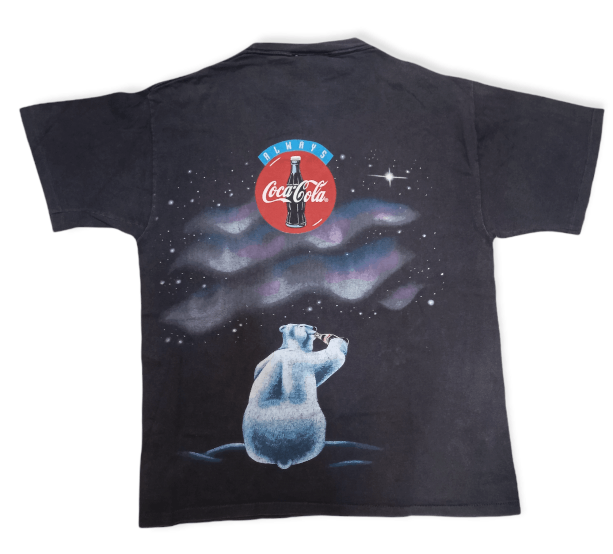Coca Cola Vintage 90s Coca-Cola All-Over Print T Shirt Grunge Size US L / EU 52-54 / 3 - 2 Thumbnail