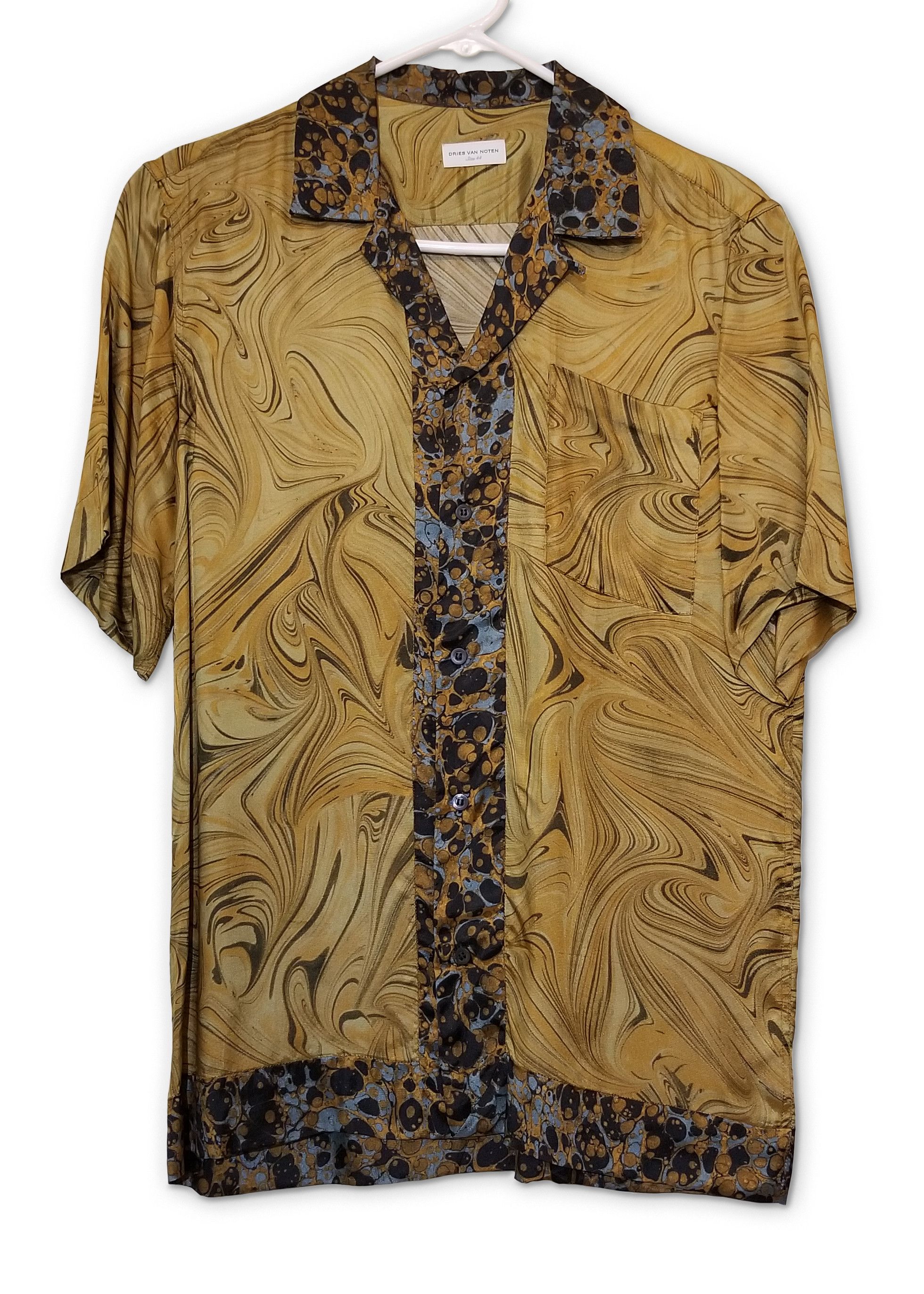 トップス dries van noten ss19 marble shirt dries van noten ss19 marble shirt