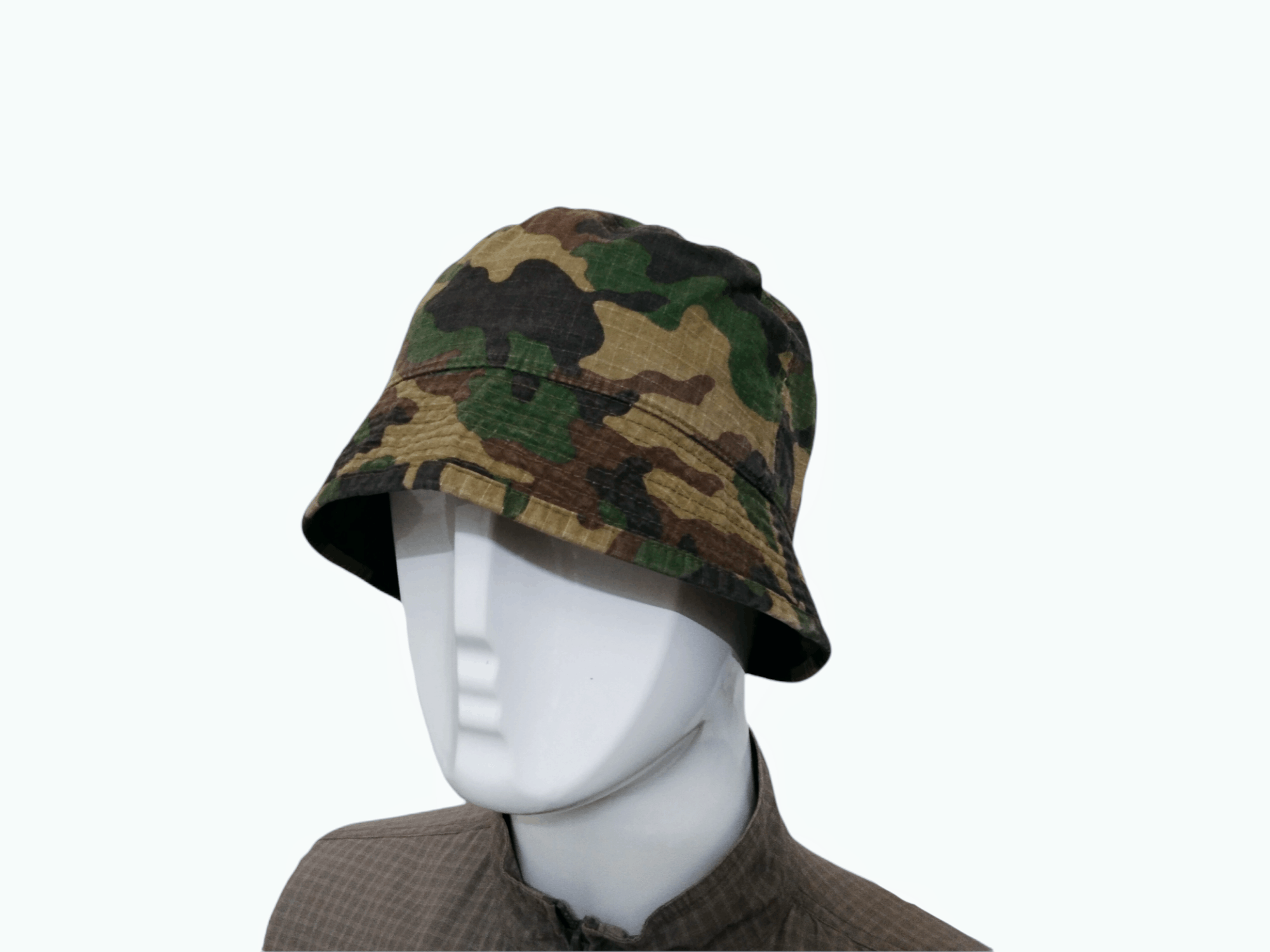 Vintage VINTAGE JAPAN CAMO RIPSTOP BUCKET HAT Size ONE SIZE - 2 Thumbnail