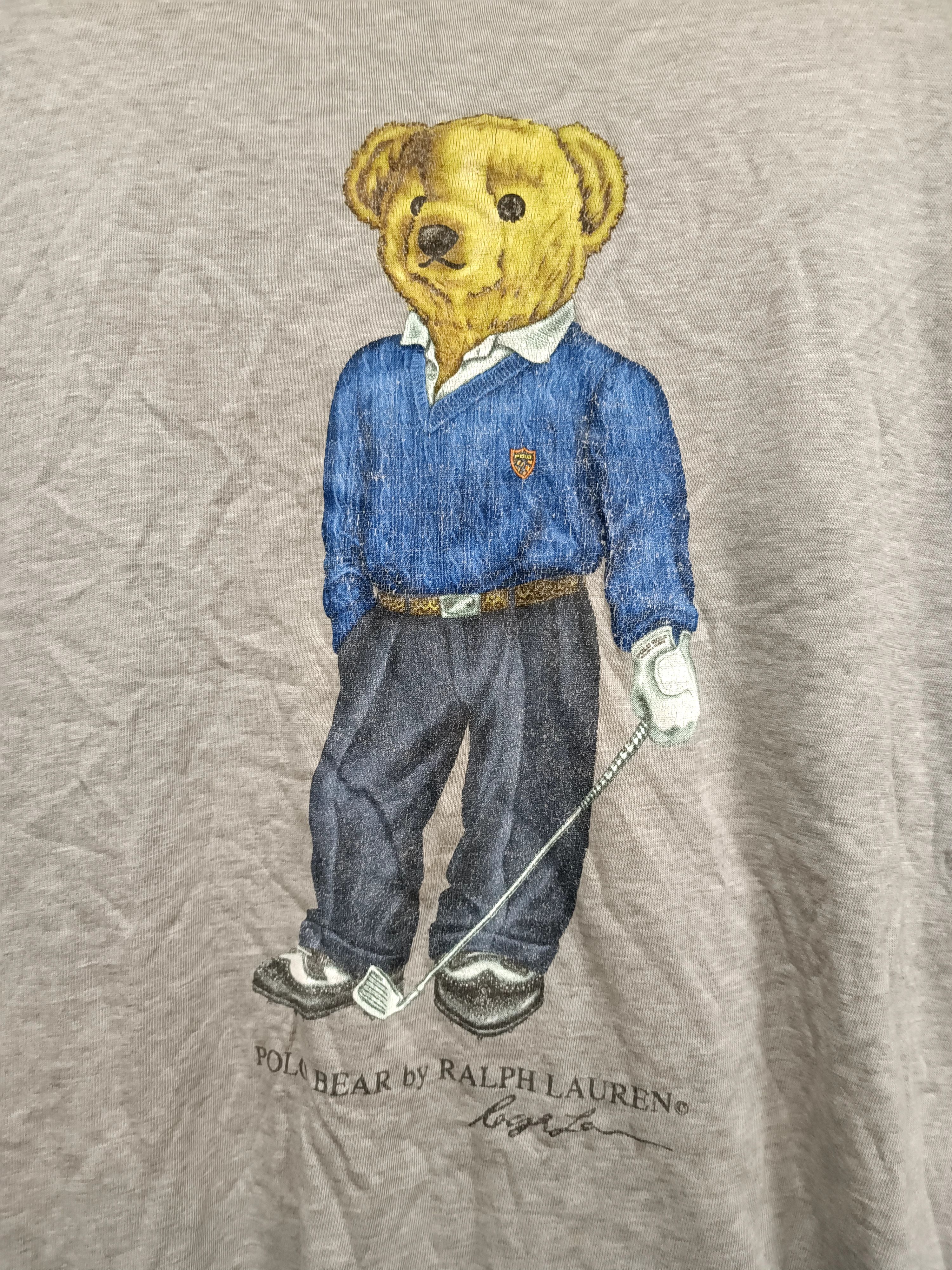 Polo Ralph Lauren vintage t shirt polo bear by ralph lauren Size US L / EU 52-54 / 3 - 2 Thumbnail