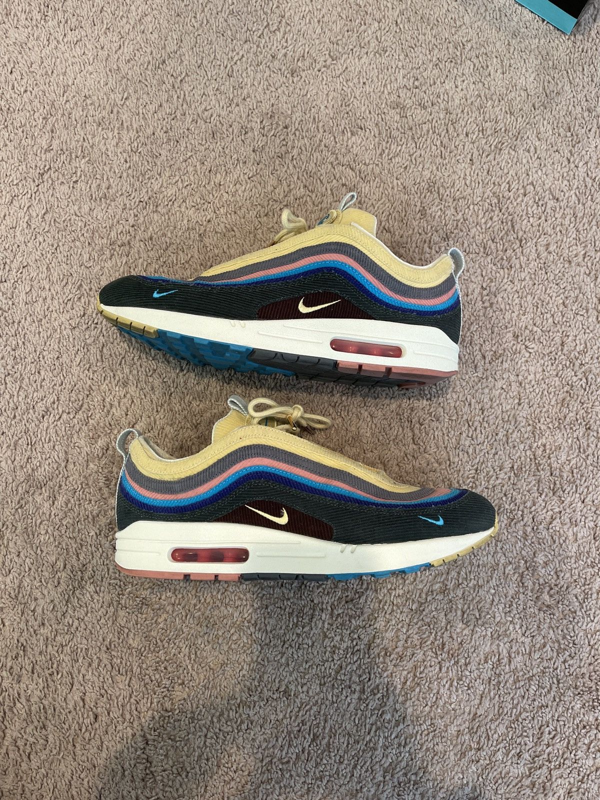 image of Nike Air Max 1/97 Vf Sw Shoes in Yellow, Men's (Size 11)