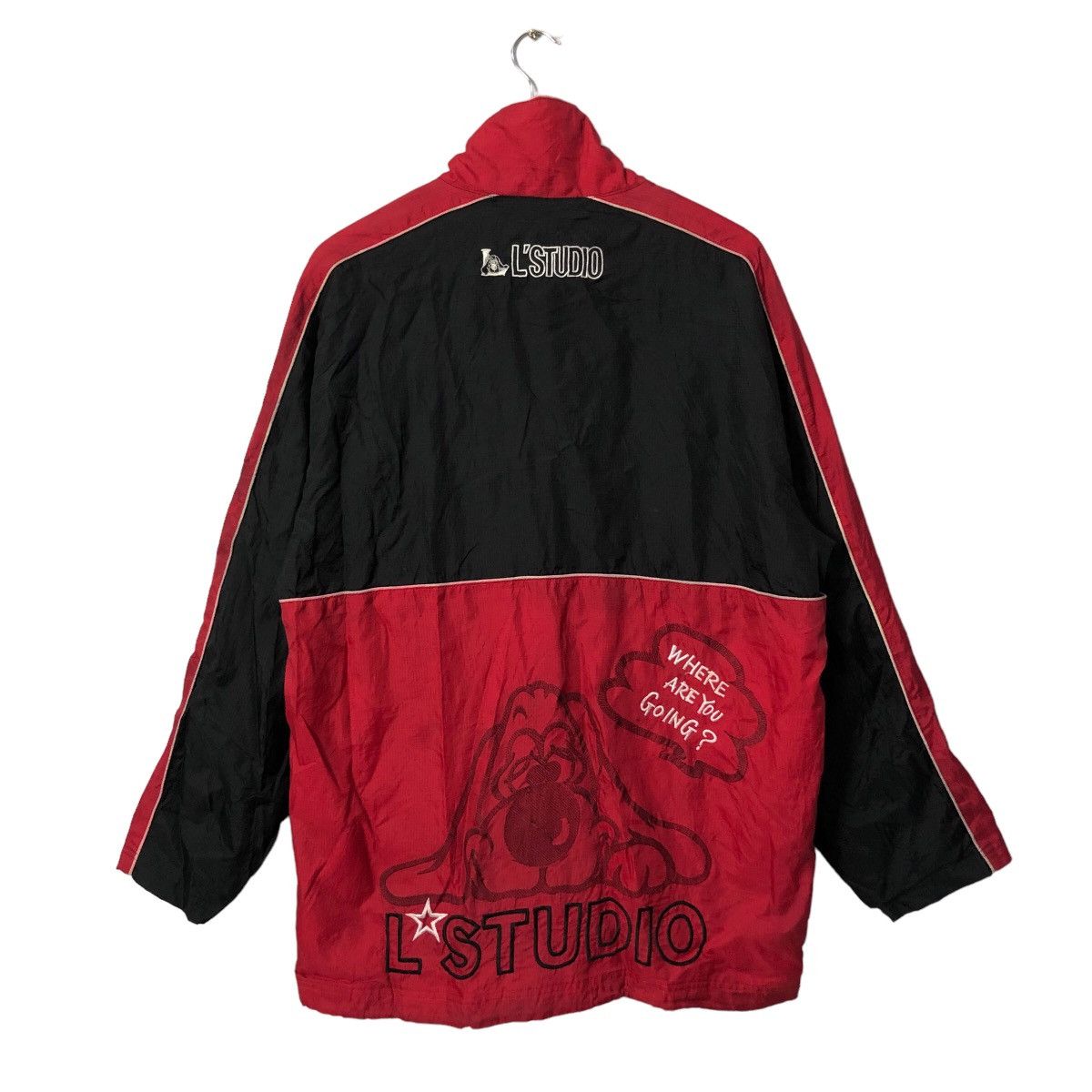 Japanese Brand Vintage L Studio By Sho Embroidery Big Logo Zipper Up Jacket Size US XL / EU 56 / 4 - 1 Thumbnail