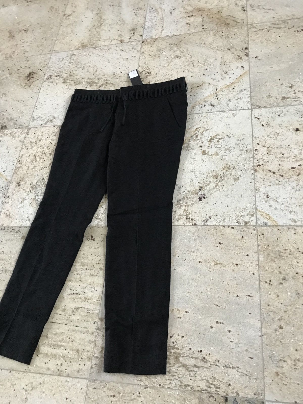 Haider Ackermann Trousers With Waist Lace Belt Detail In Hartman Black Size US 36 / EU 52 - 8 Thumbnail