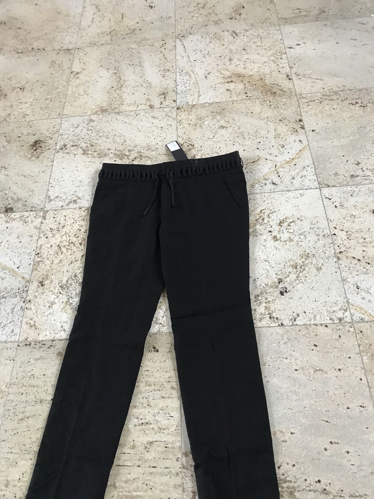 Haider Ackermann Trousers With Waist Lace Belt Detail In Hartman Black Size US 36 / EU 52 - 6 Thumbnail