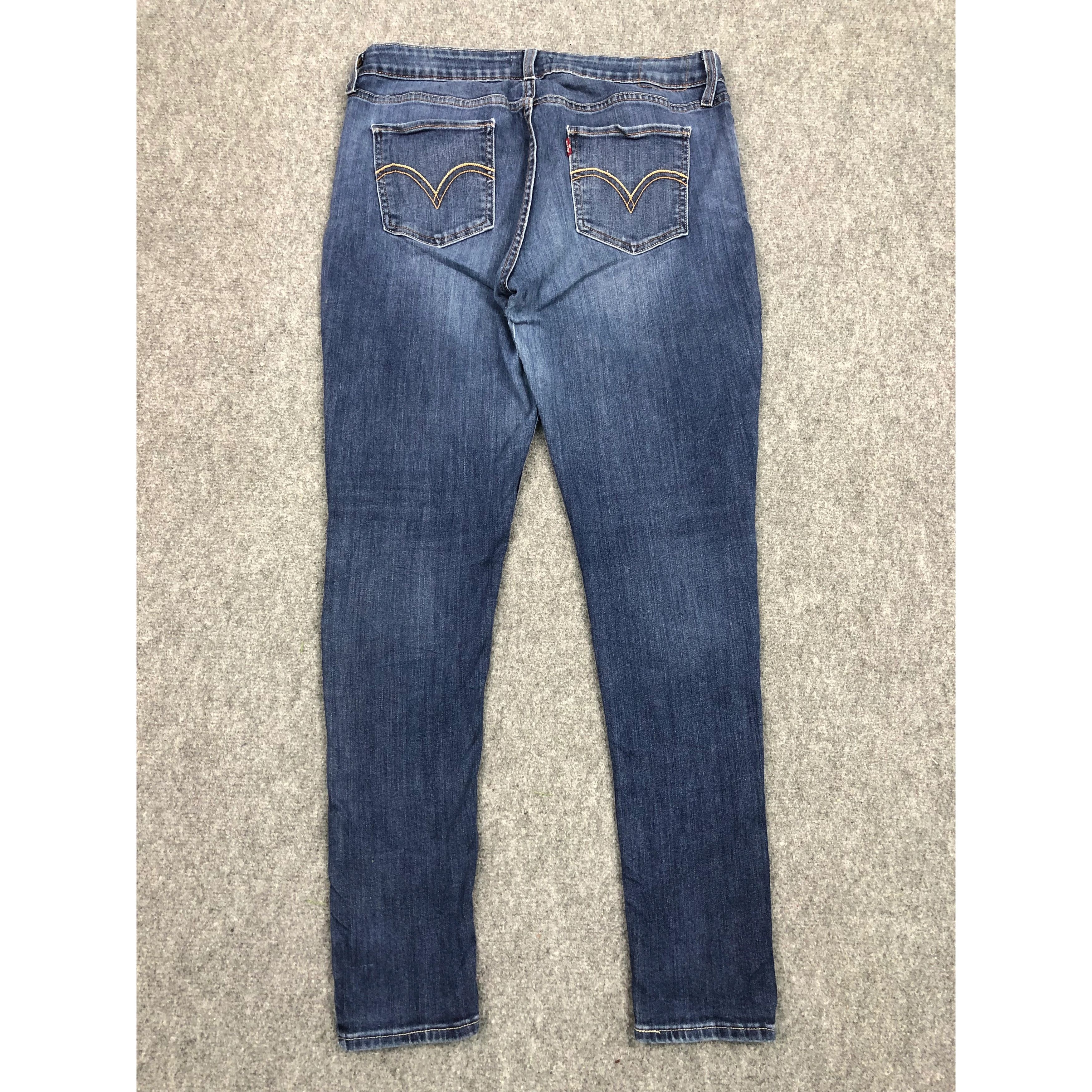 Levi's × Vintage Vintage Levis 535 Skinny Blue Denim DP0363 Size US 34 / EU 50 - 2 Thumbnail